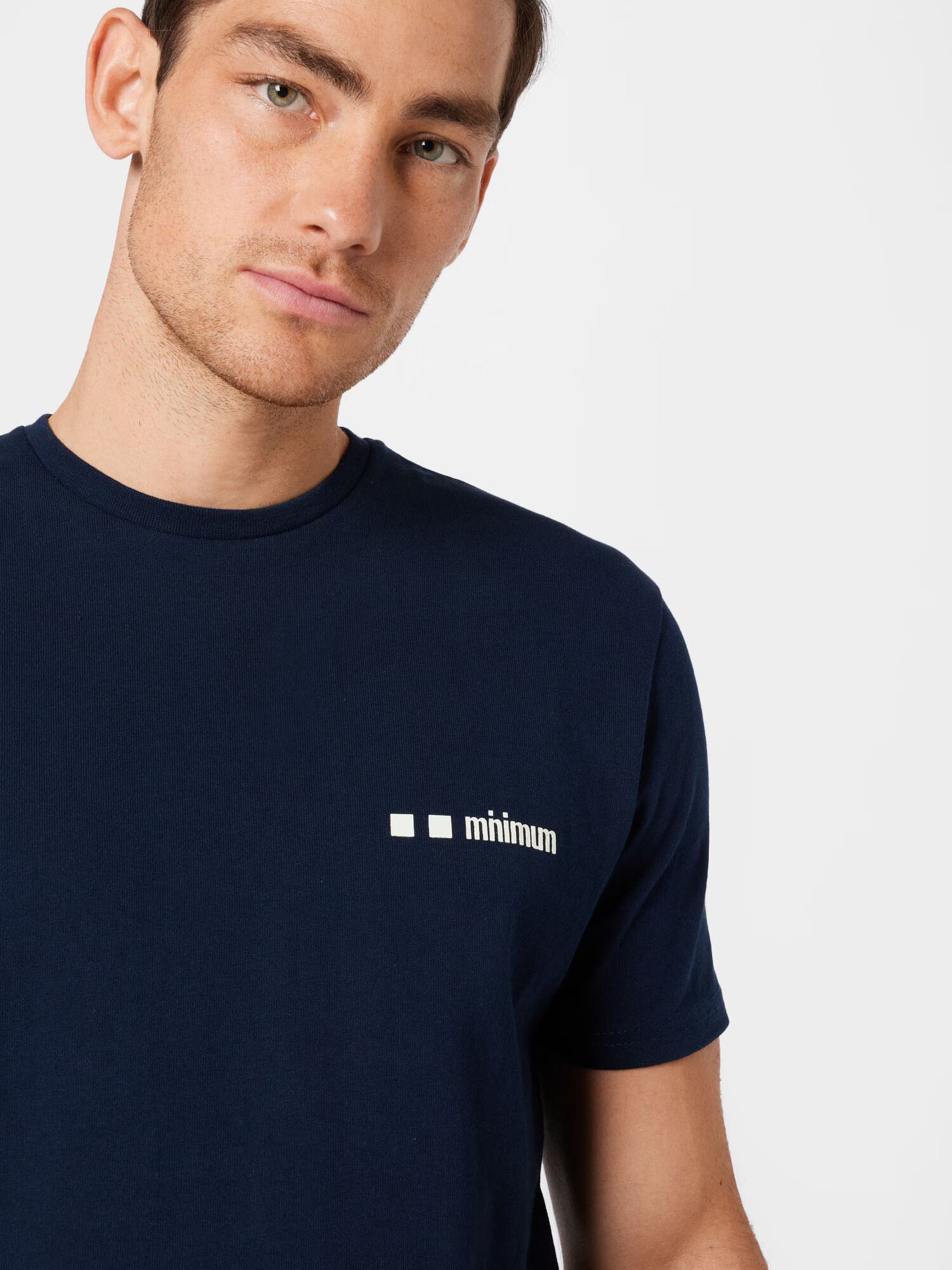 minimum Tricou bleumarin / alb - Pled.ro