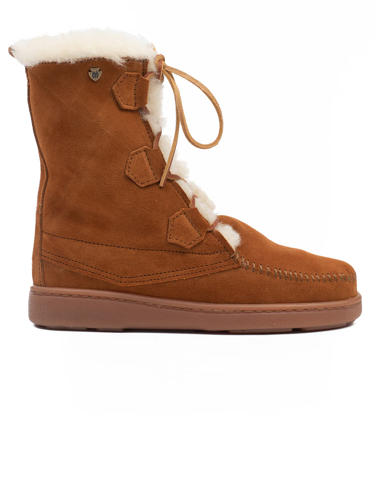 Minnetonka Botine 'Juniper' ecru / maro - Pled.ro