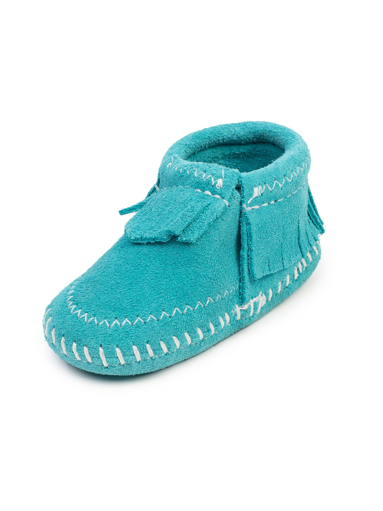 Minnetonka Cizme 'Riley Suede' turcoaz - Pled.ro