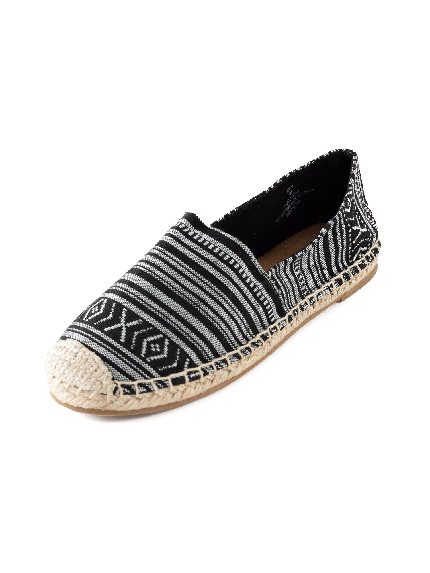 Minnetonka Espadrile negru / alb - Pled.ro