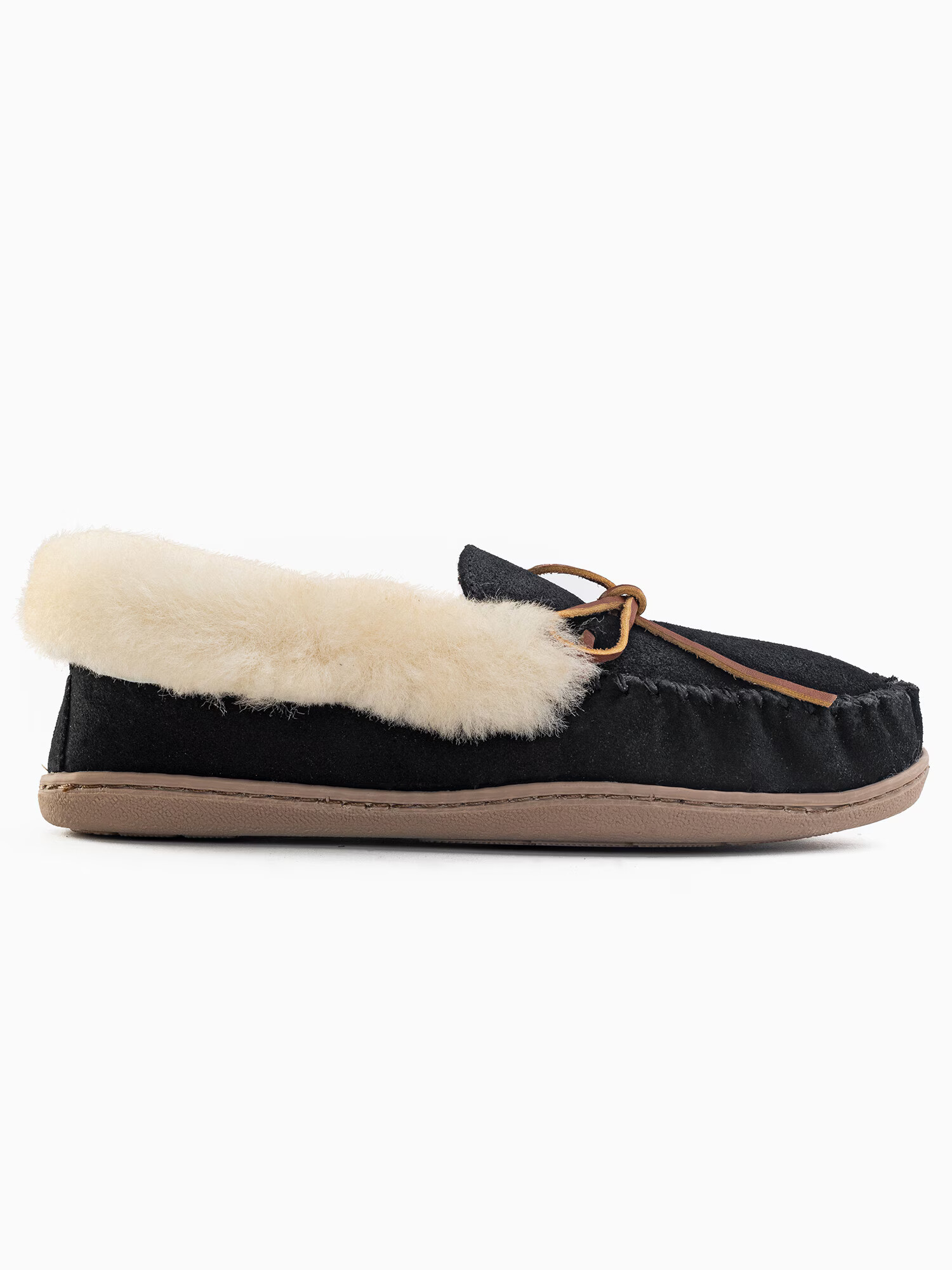 Minnetonka Mocasini 'Alpinsheepskin' crem / maro deschis / negru - Pled.ro