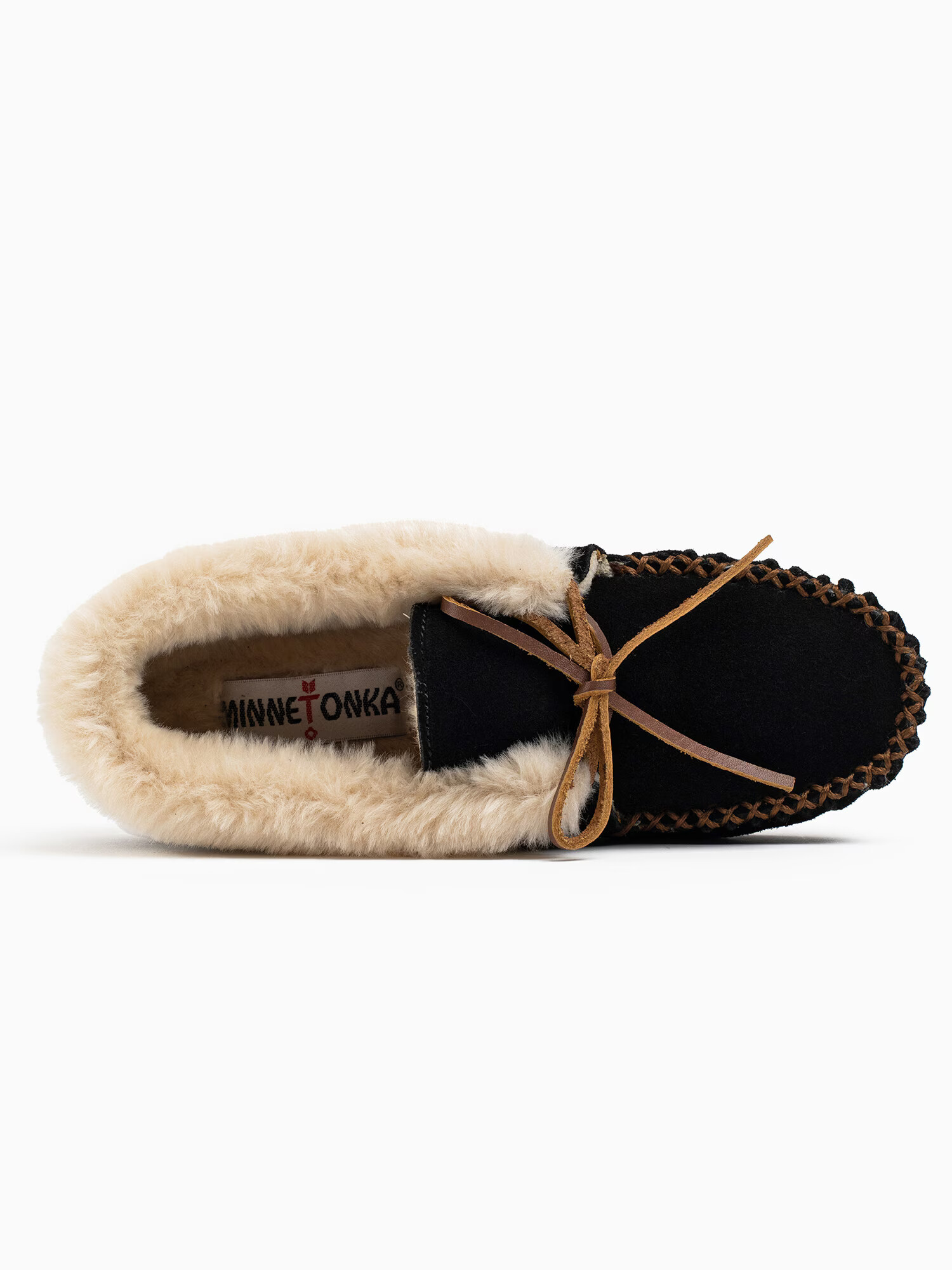 Minnetonka Mocasini 'Chrissy' crem / maro / negru - Pled.ro