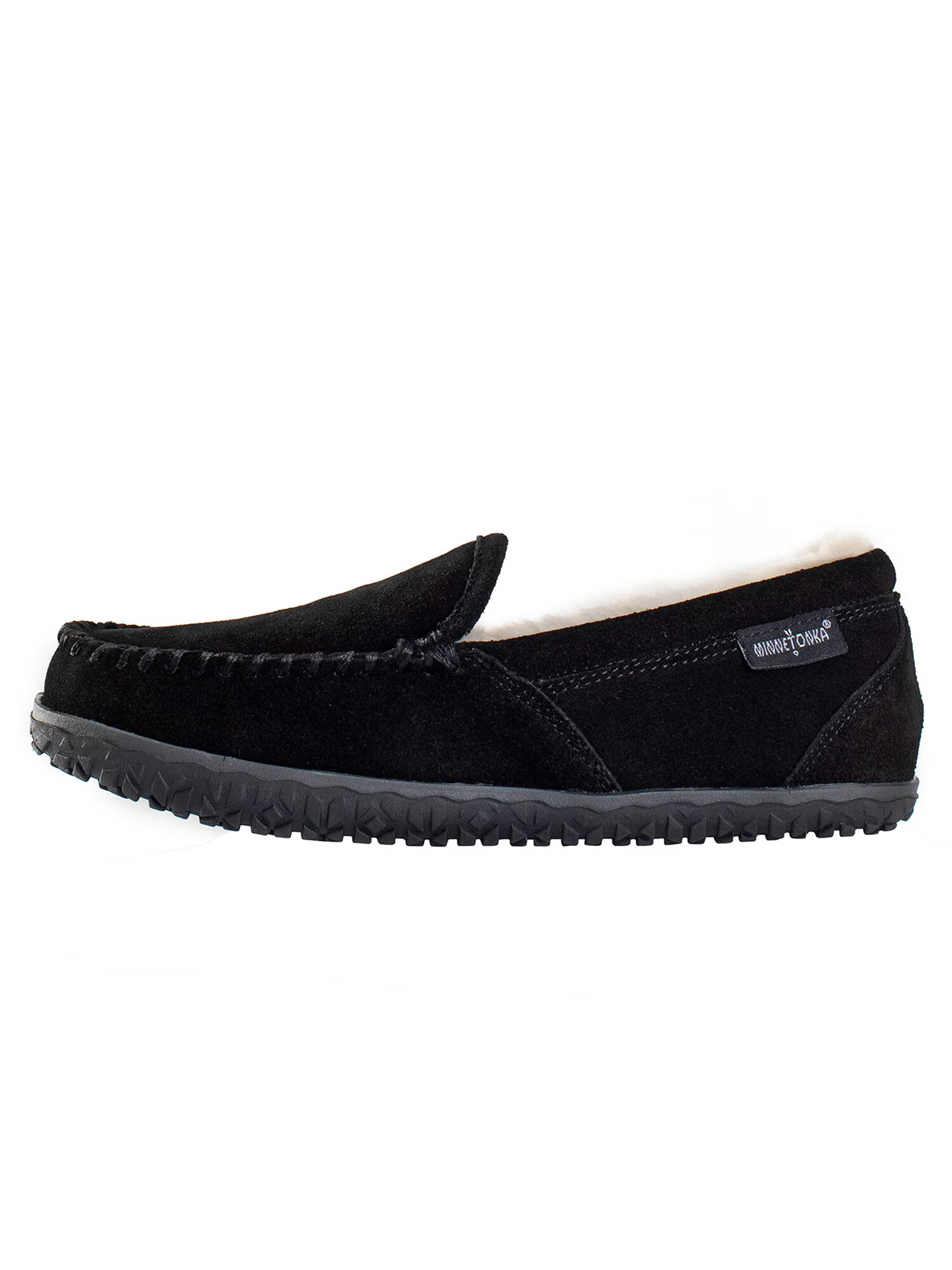 Minnetonka Mocasini 'Tempe' negru / alb - Pled.ro