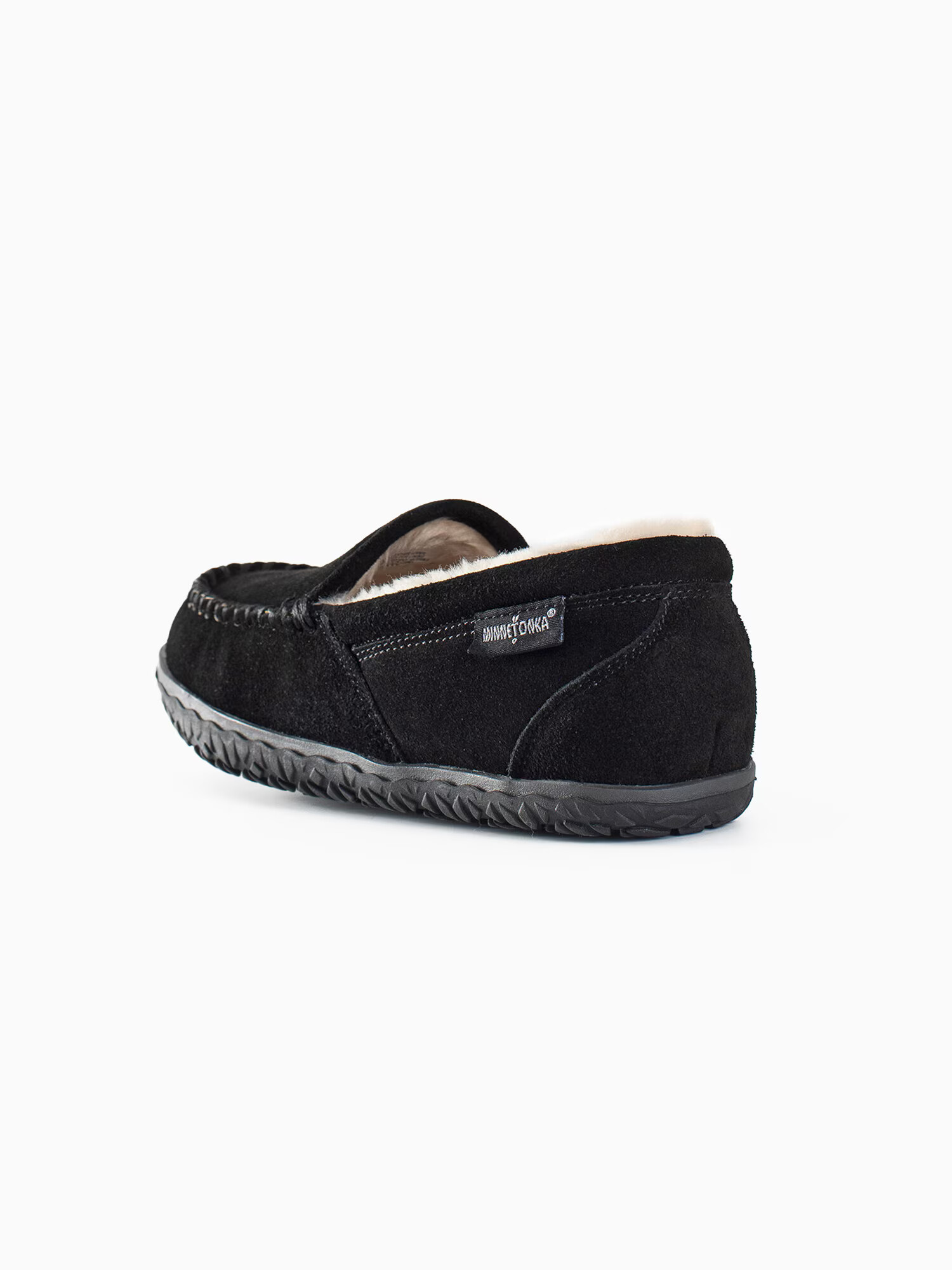 Minnetonka Mocasini 'Tempe' negru / alb - Pled.ro