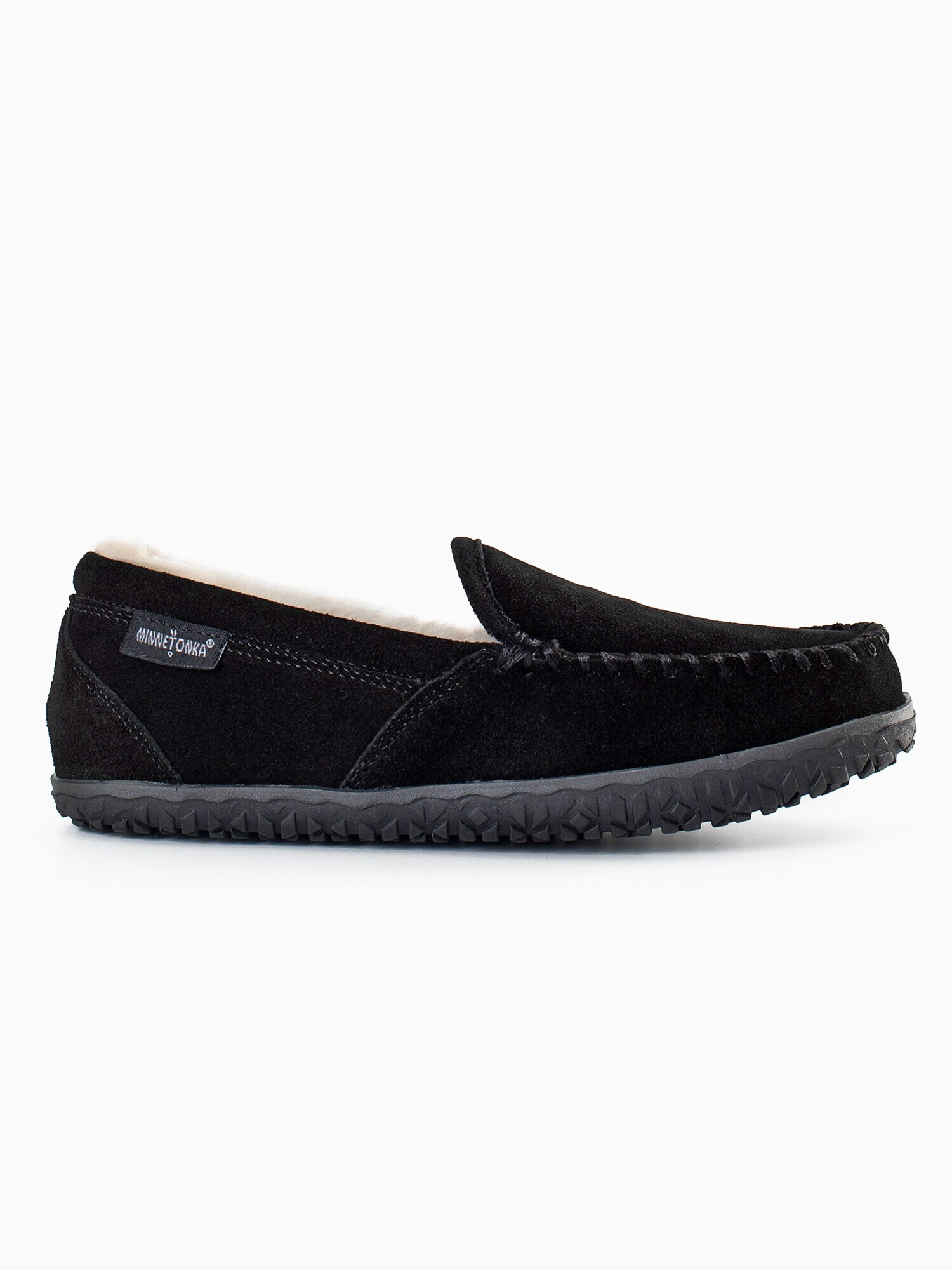 Minnetonka Mocasini 'Tempe' negru / alb - Pled.ro