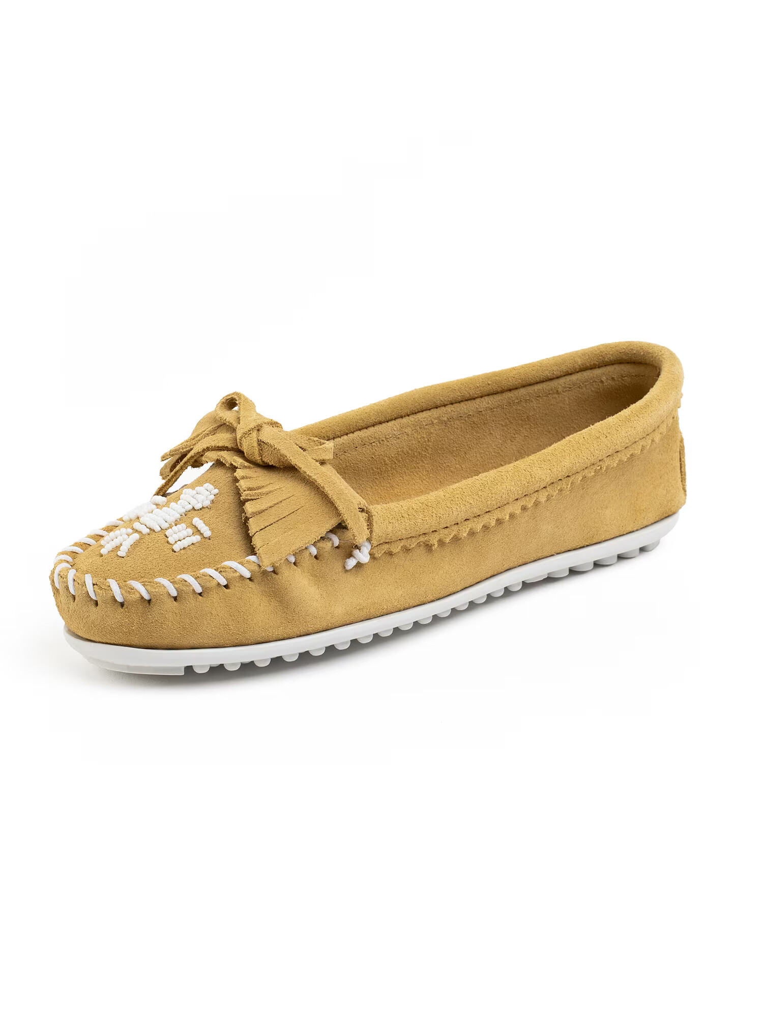 Minnetonka Mocasini 'Thunderbird Limited Edition' galben / alb - Pled.ro