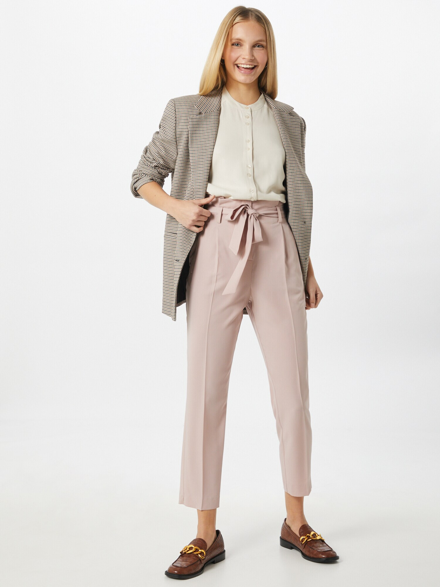 Miss Selfridge Pantaloni cutați 'EASY' roz pastel - Pled.ro