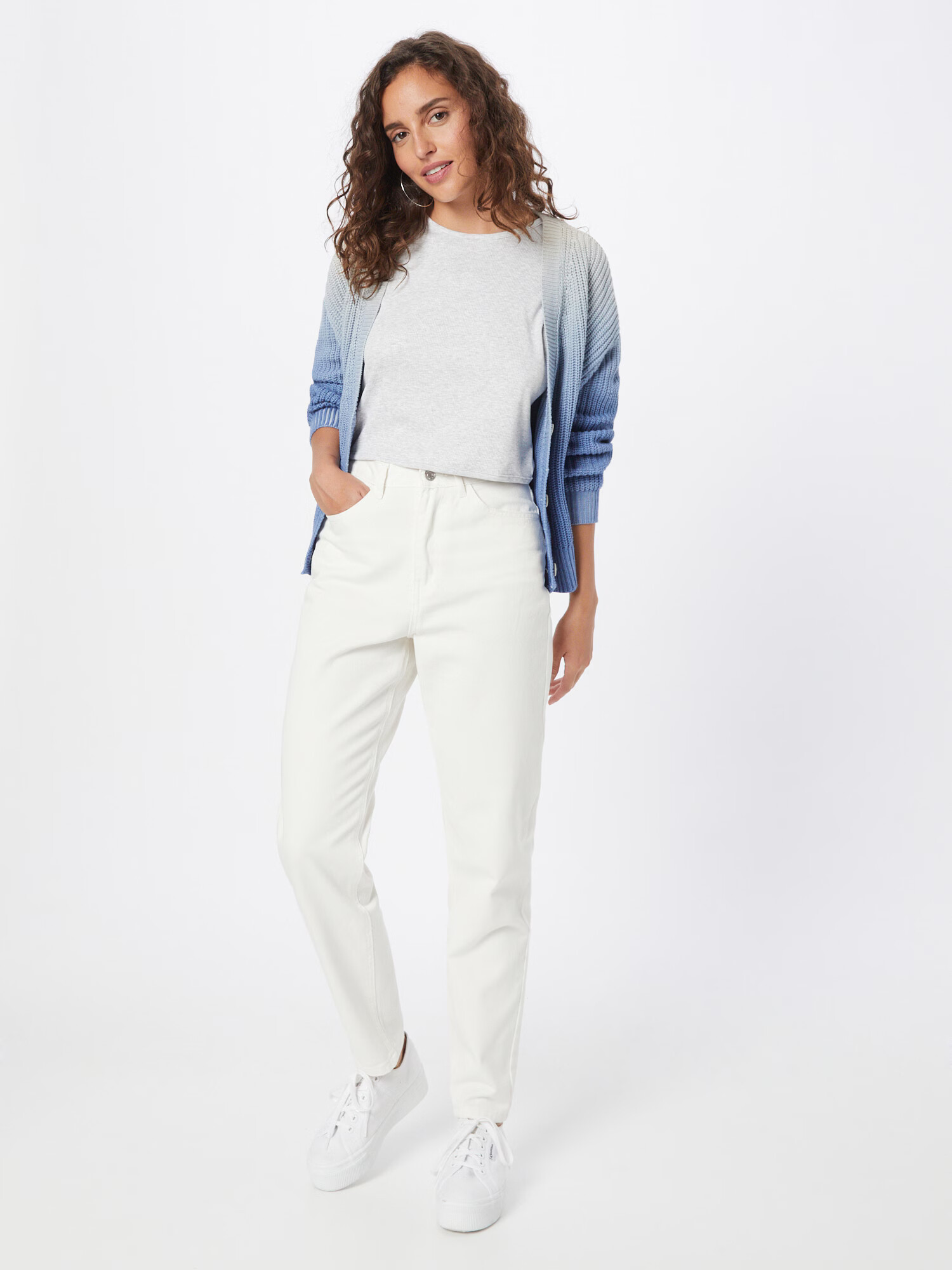 Missguided Jeans alb denim - Pled.ro