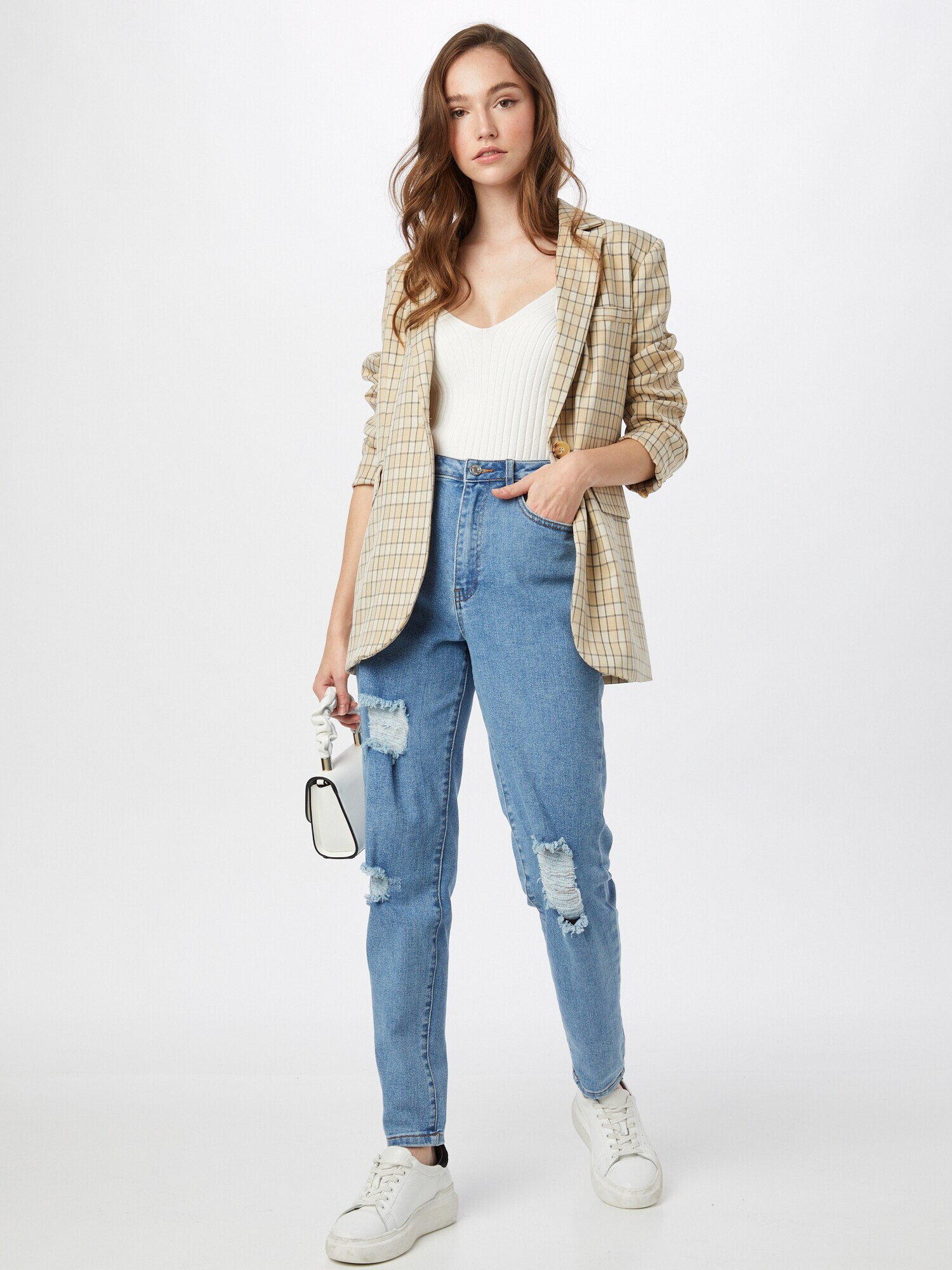 Missguided Jeans albastru denim - Pled.ro