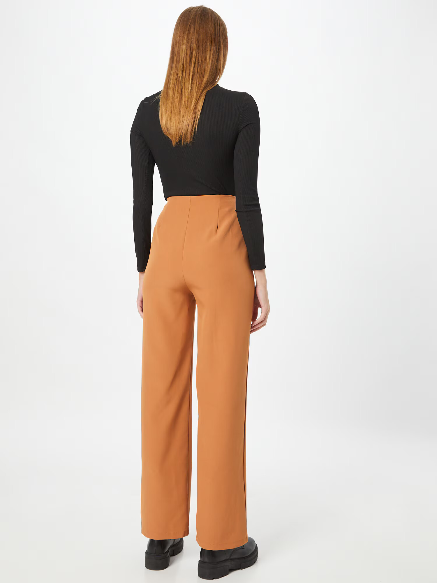 Missguided Pantaloni cu dungă maro deschis - Pled.ro