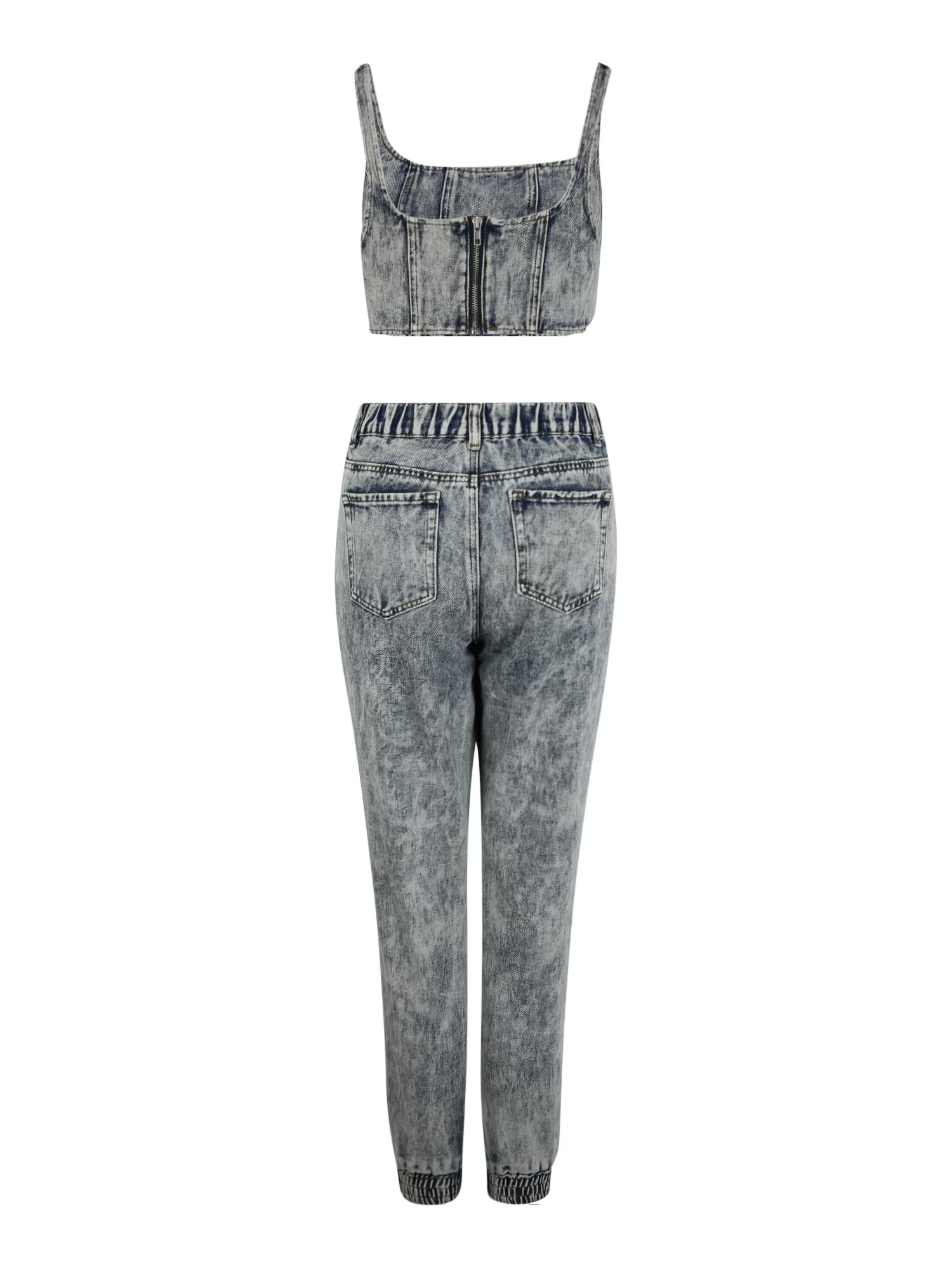 Missguided Petite Jeans albastru denim - Pled.ro