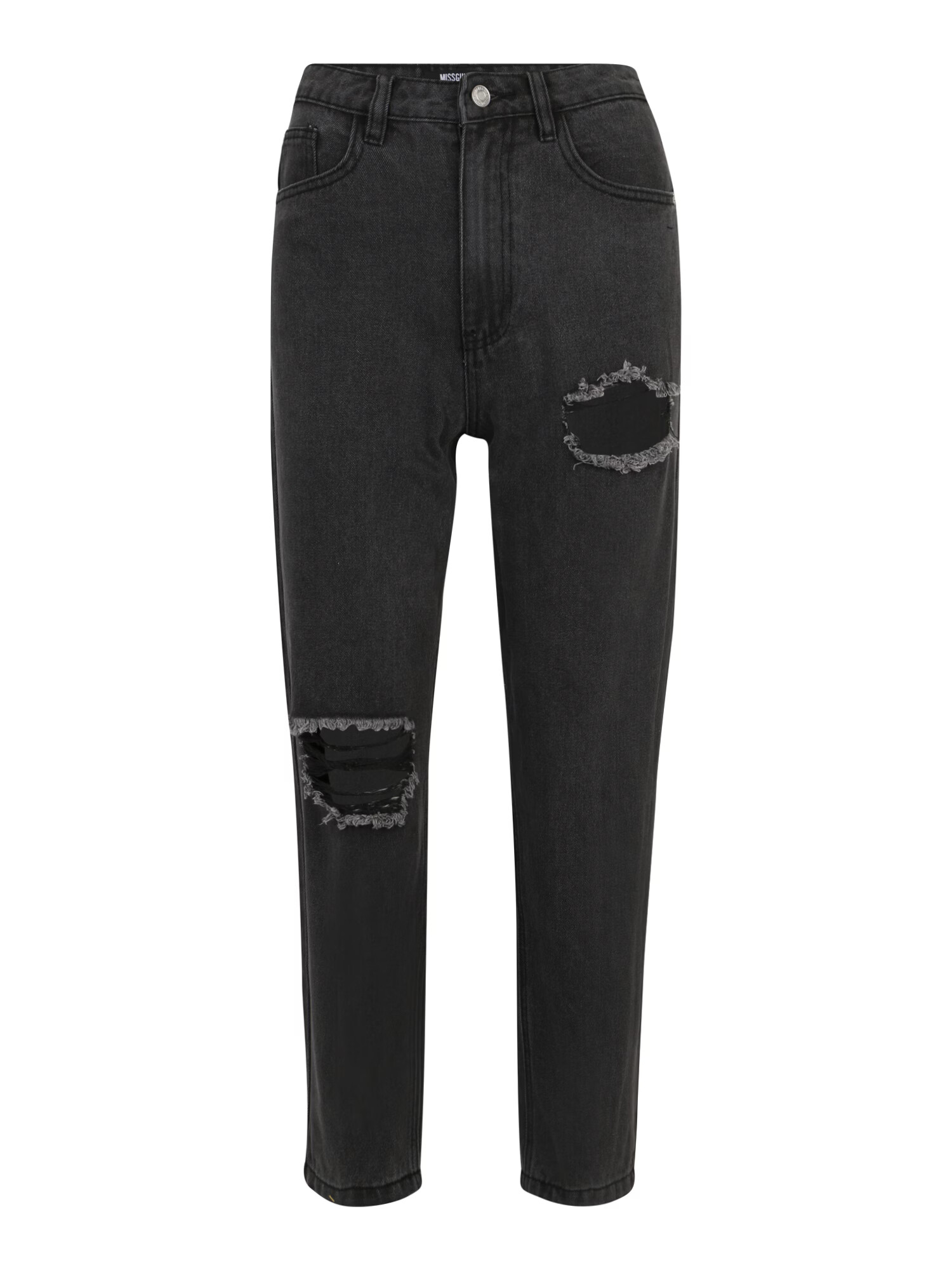 Missguided Petite Jeans 'RIOT' negru denim - Pled.ro