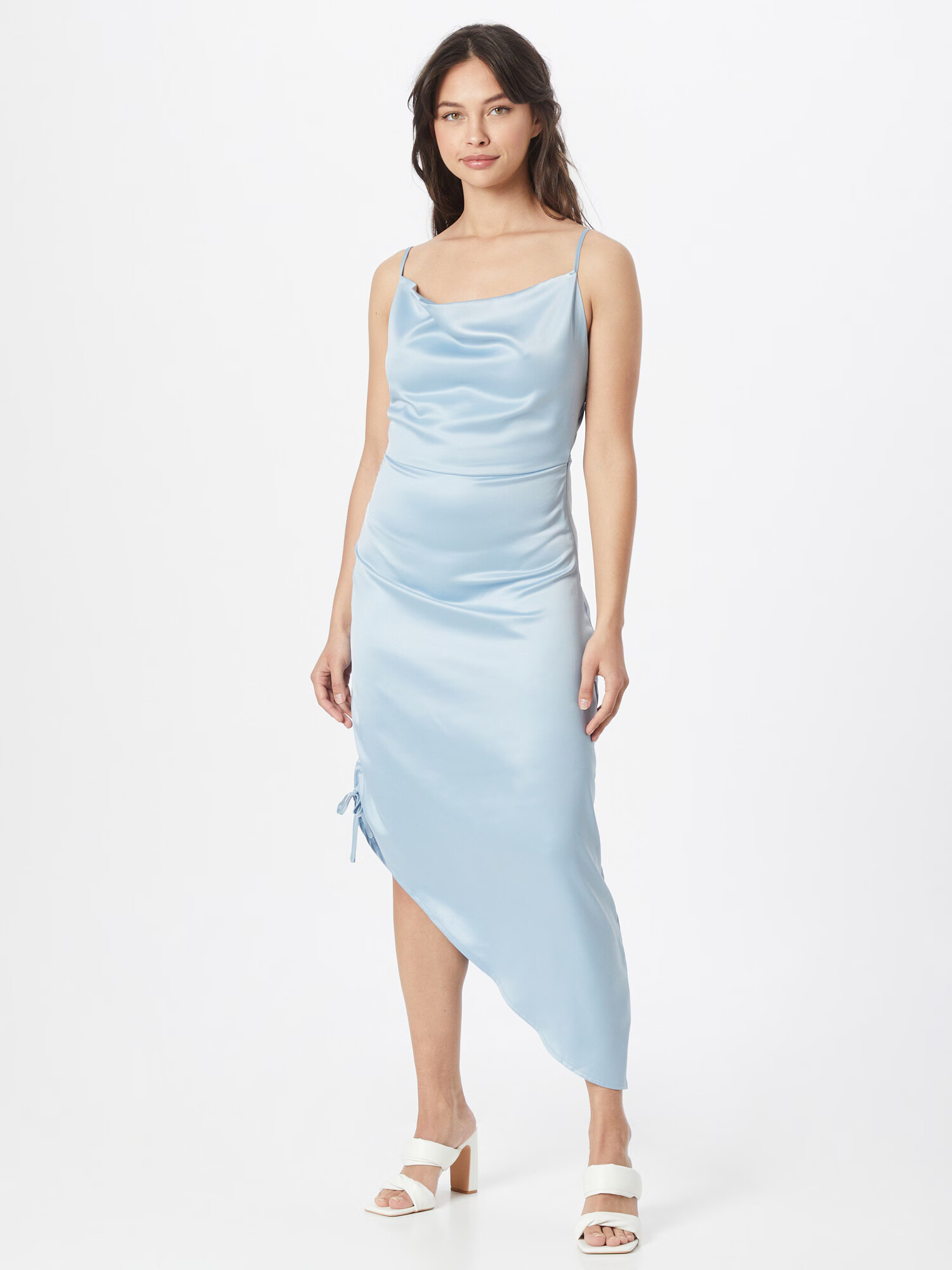 Missguided Rochie de cocktail albastru deschis - Pled.ro