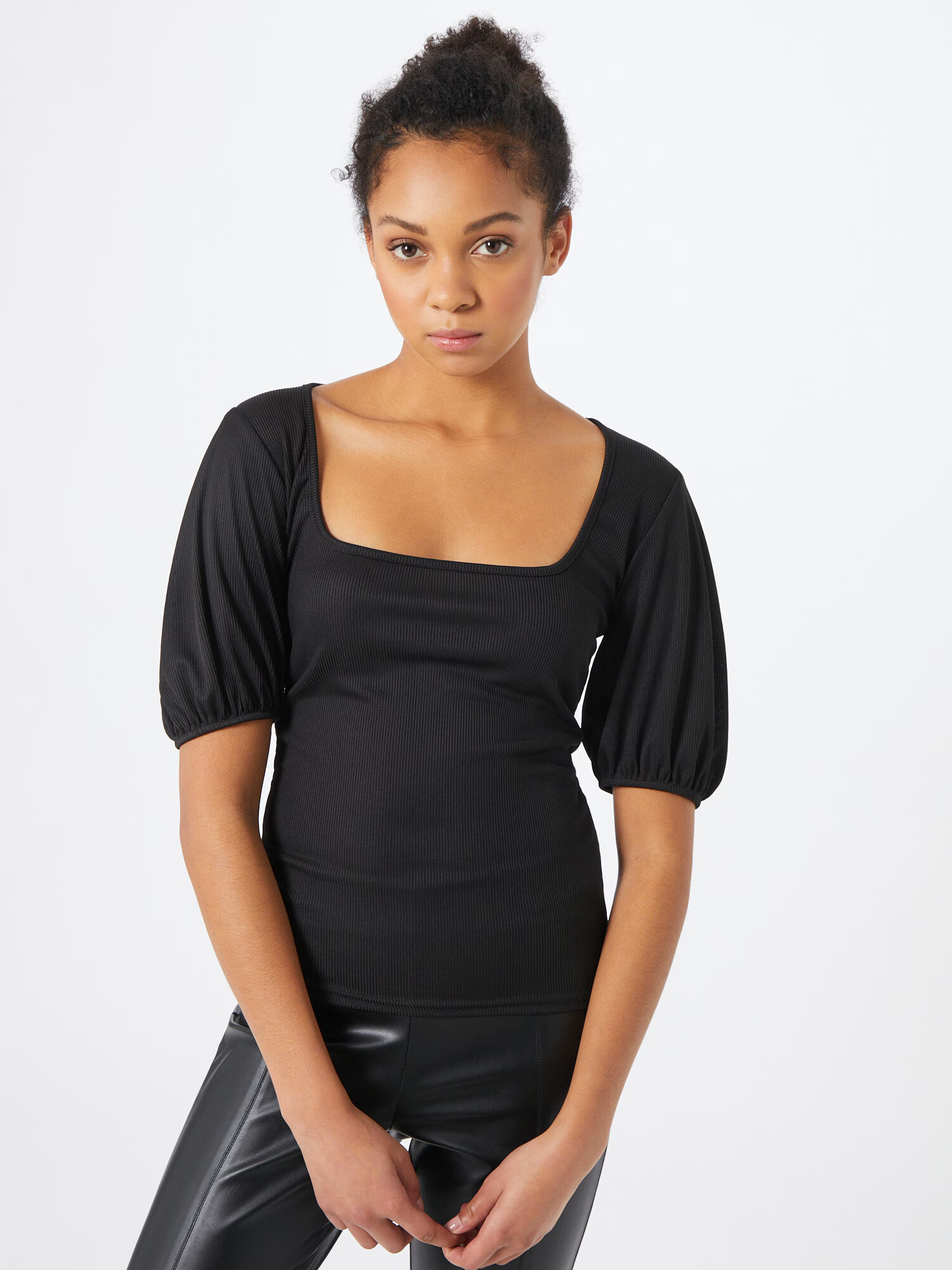 Missguided Tricou negru - Pled.ro