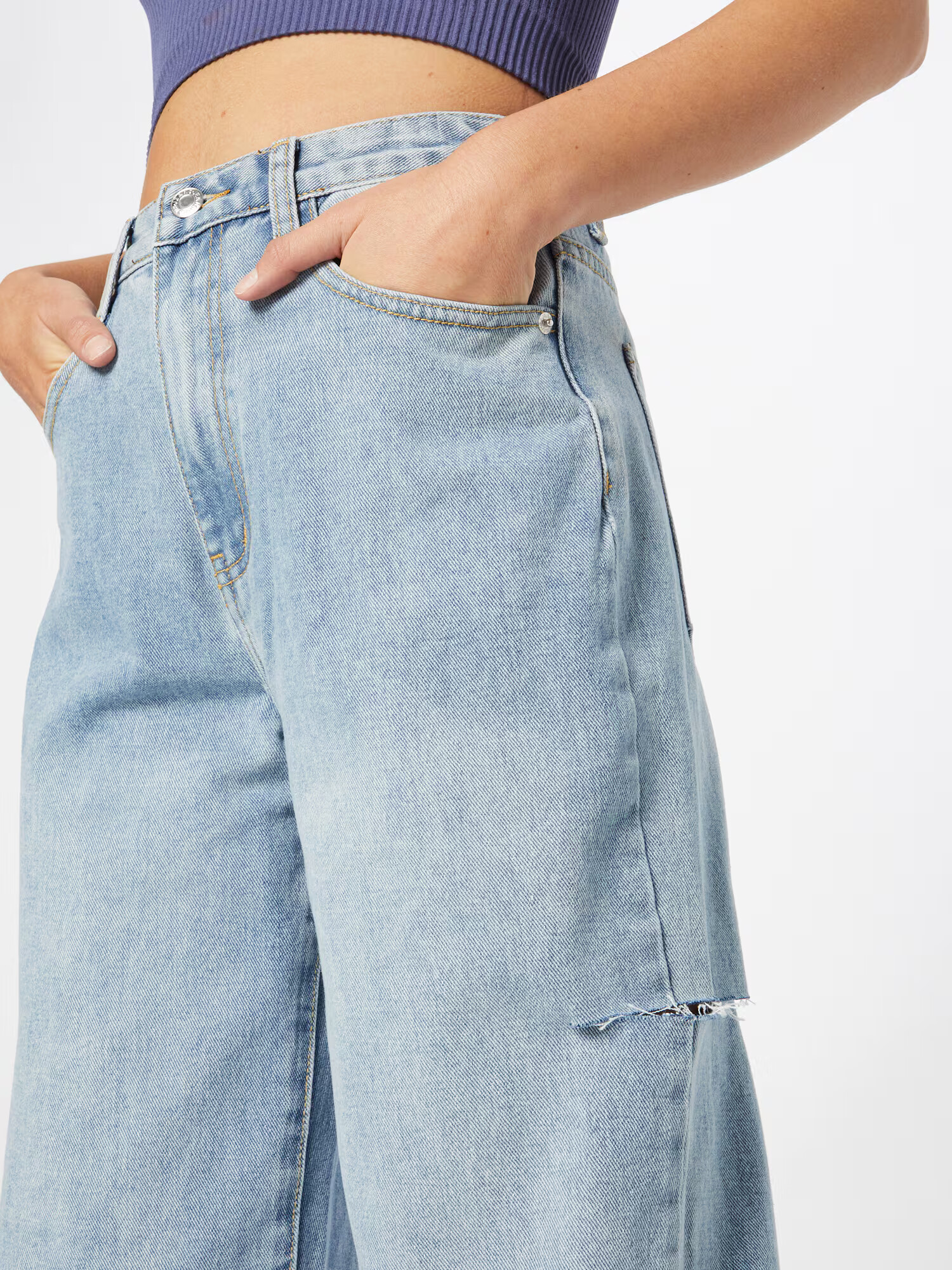 Misspap Jeans 'Baggy' albastru deschis - Pled.ro