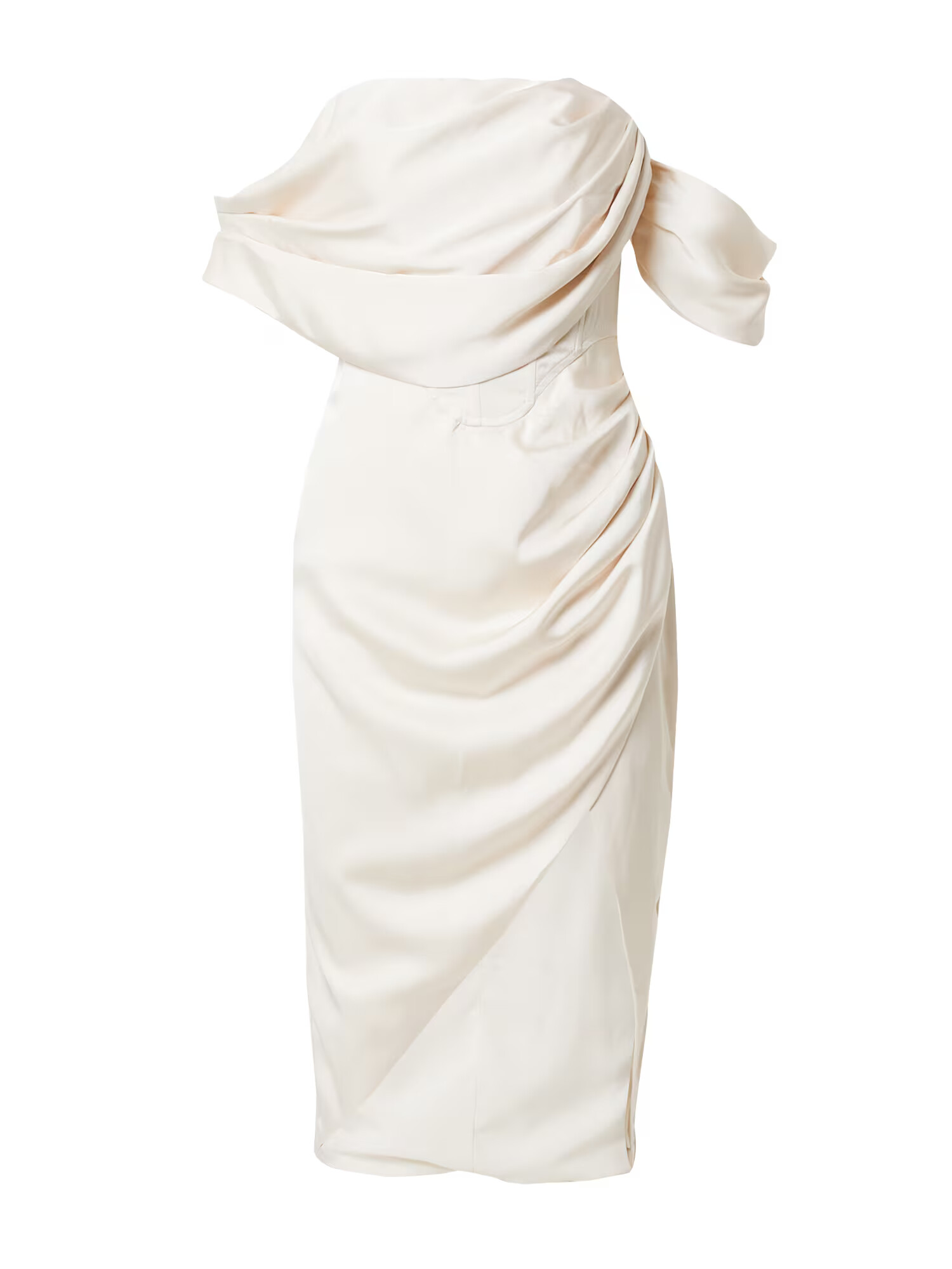 Misspap Rochie de cocktail crem - Pled.ro