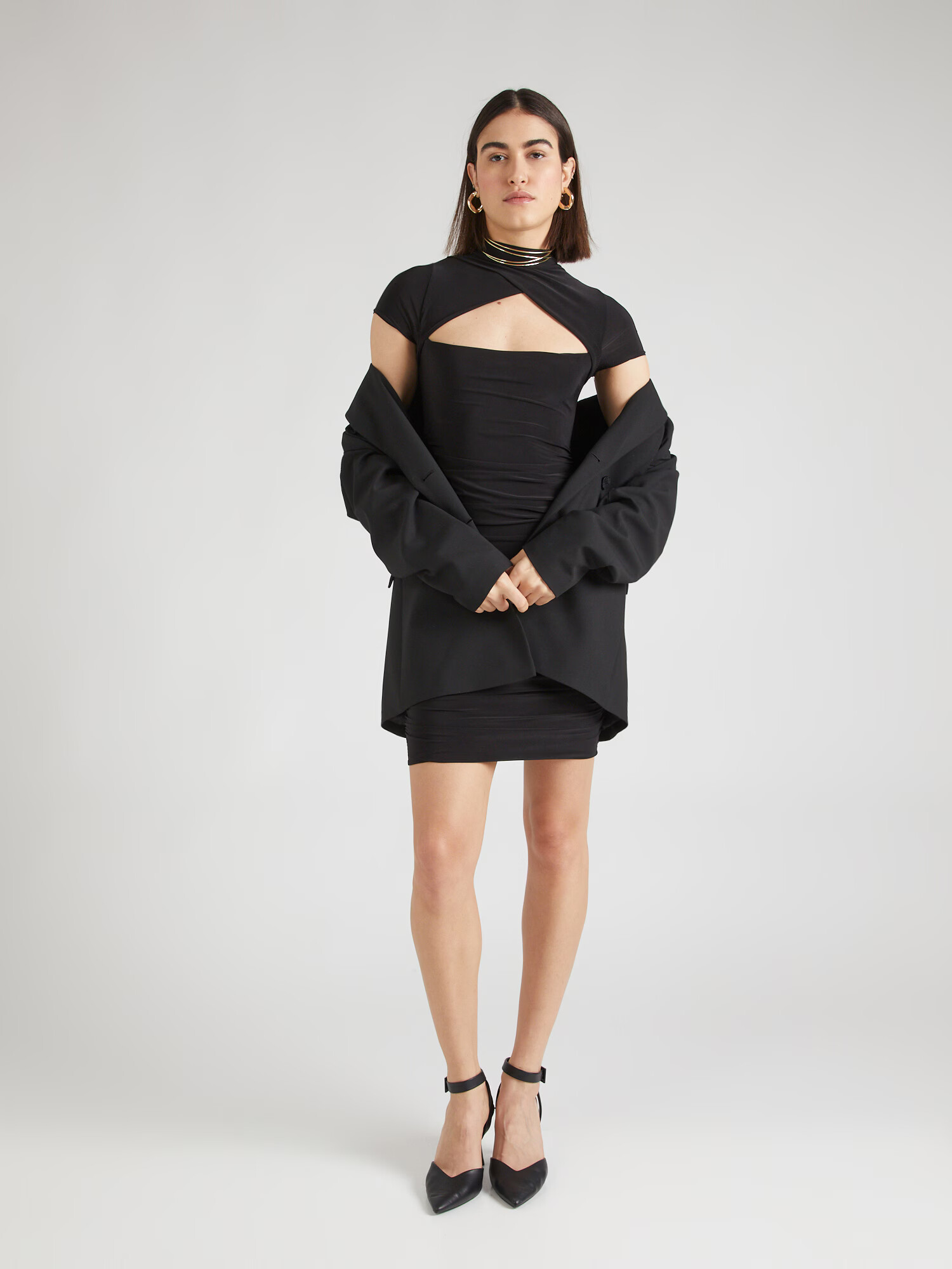 Misspap Rochie de cocktail negru - Pled.ro