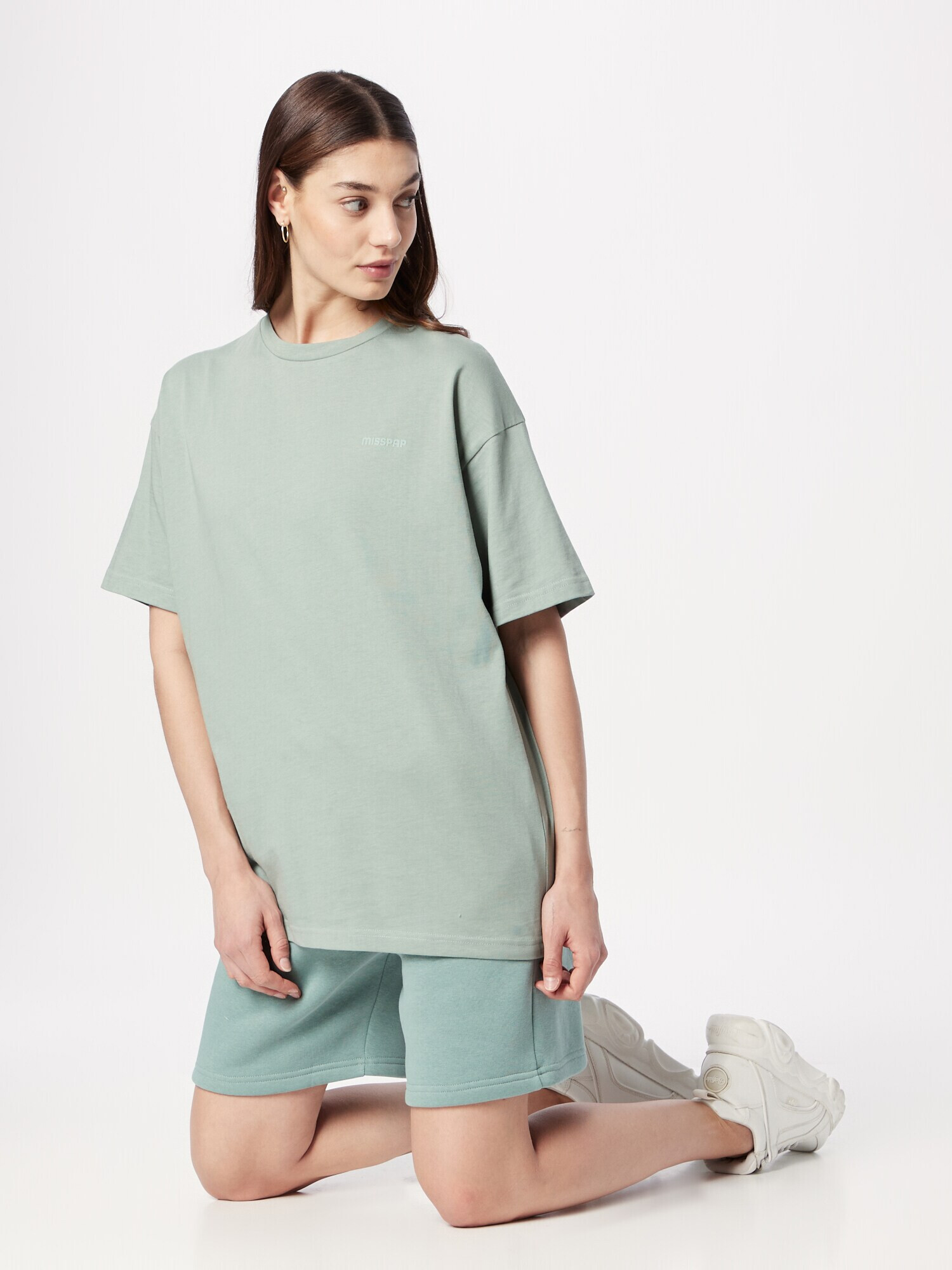 Misspap Tricou verde pastel - Pled.ro