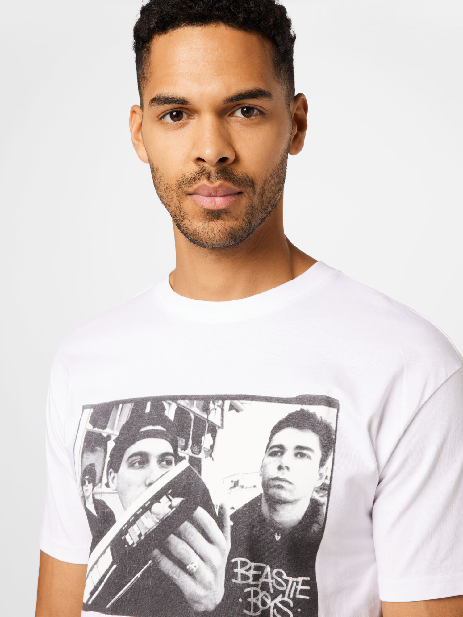 Mister Tee Tricou 'Beastie Boys Check your Head' negru / alb - Pled.ro