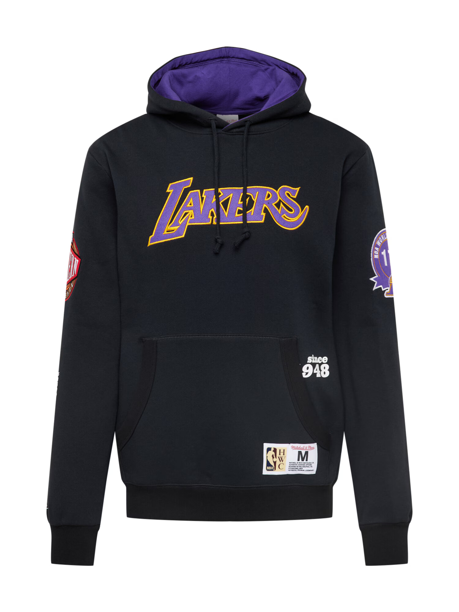 Mitchell & Ness Bluză de molton galben / lila / negru / alb - Pled.ro