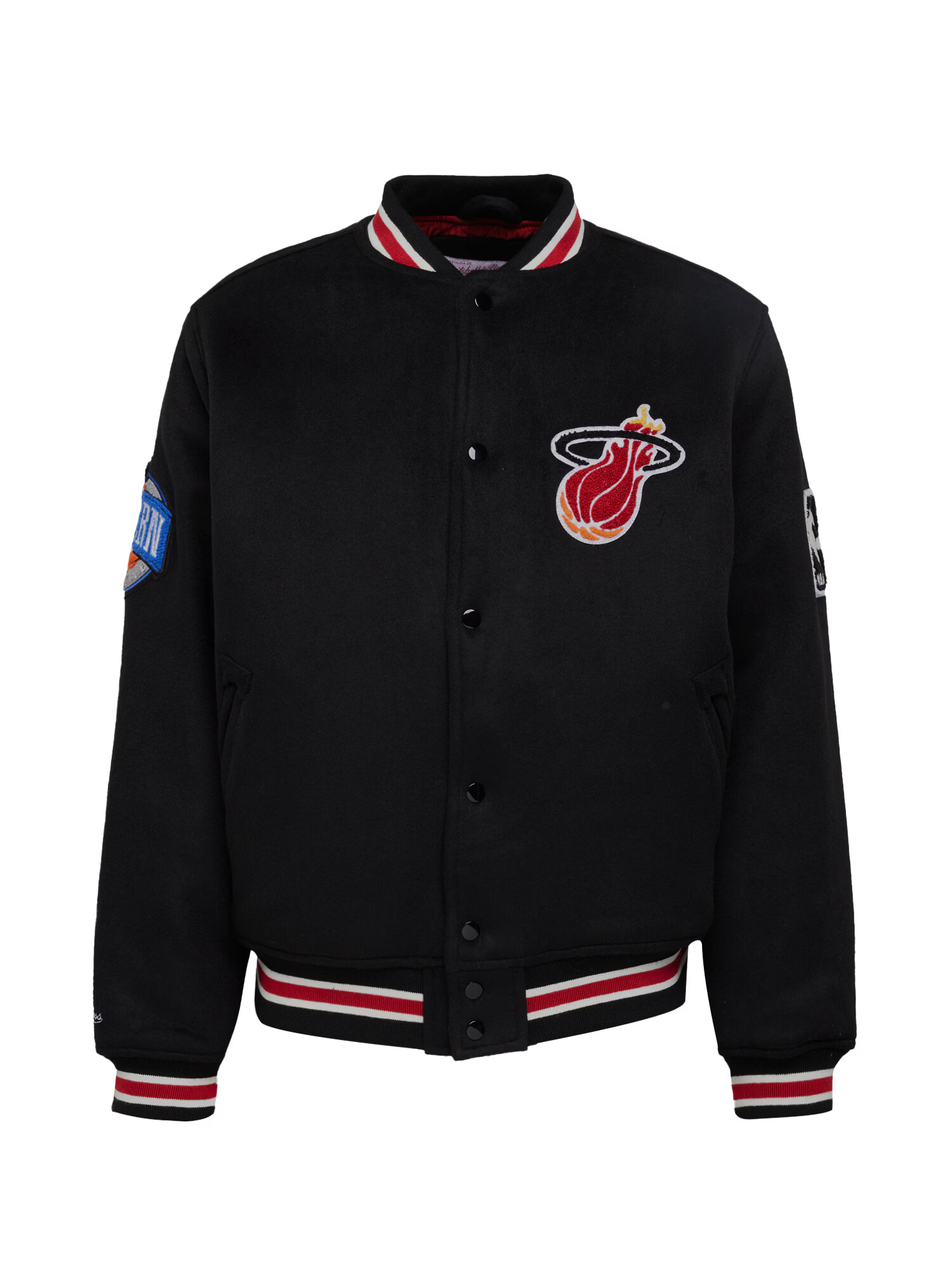 Mitchell & Ness Geacă de primăvară-toamnă albastru / roșu / negru / alb - Pled.ro