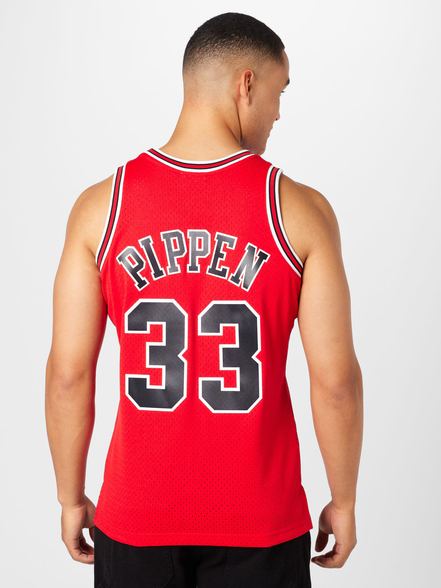 Mitchell & Ness Tricou funcțional 'Scottie Pippen' roșu / negru / alb - Pled.ro