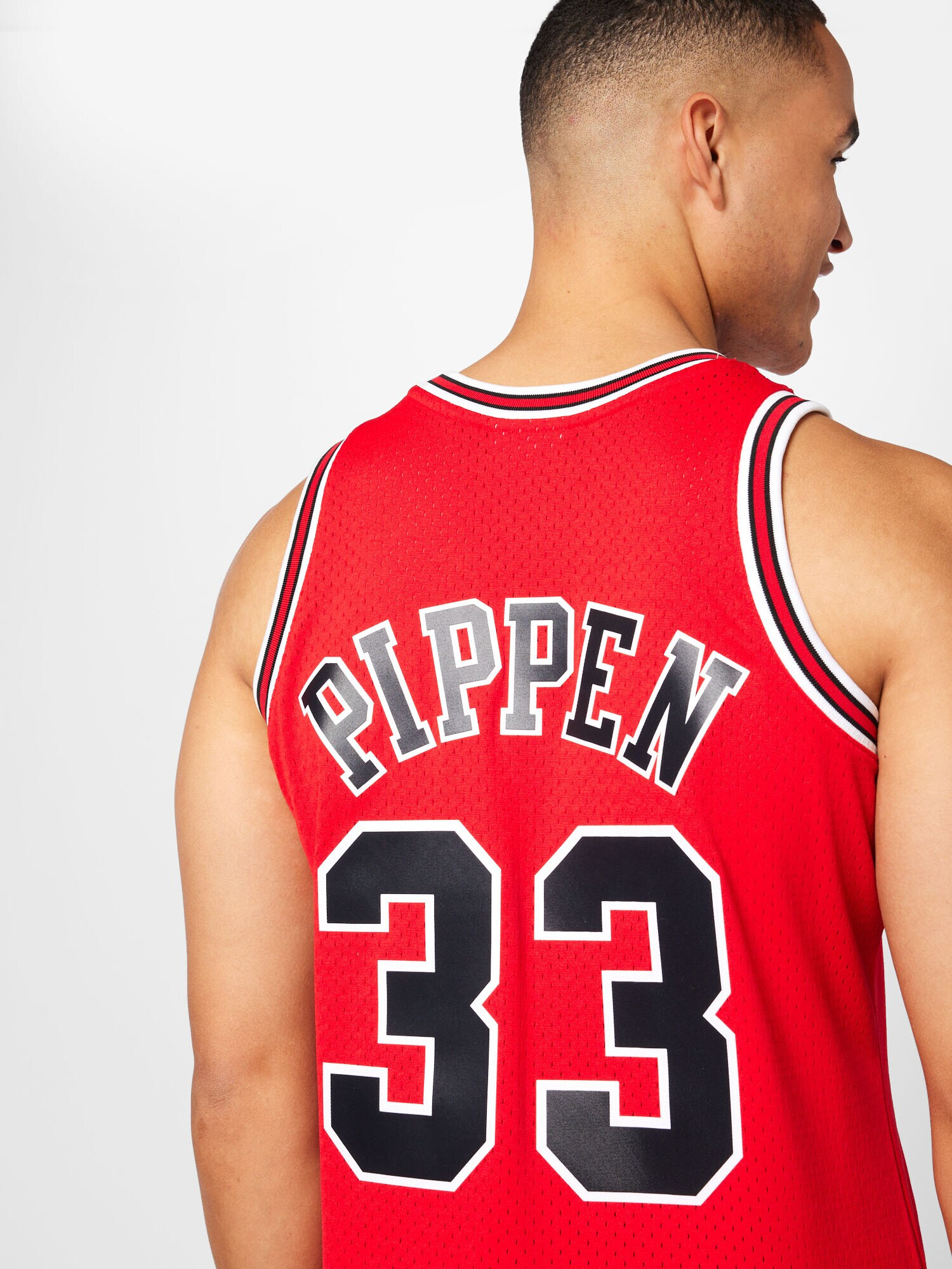 Mitchell & Ness Tricou funcțional 'Scottie Pippen' roșu / negru / alb - Pled.ro