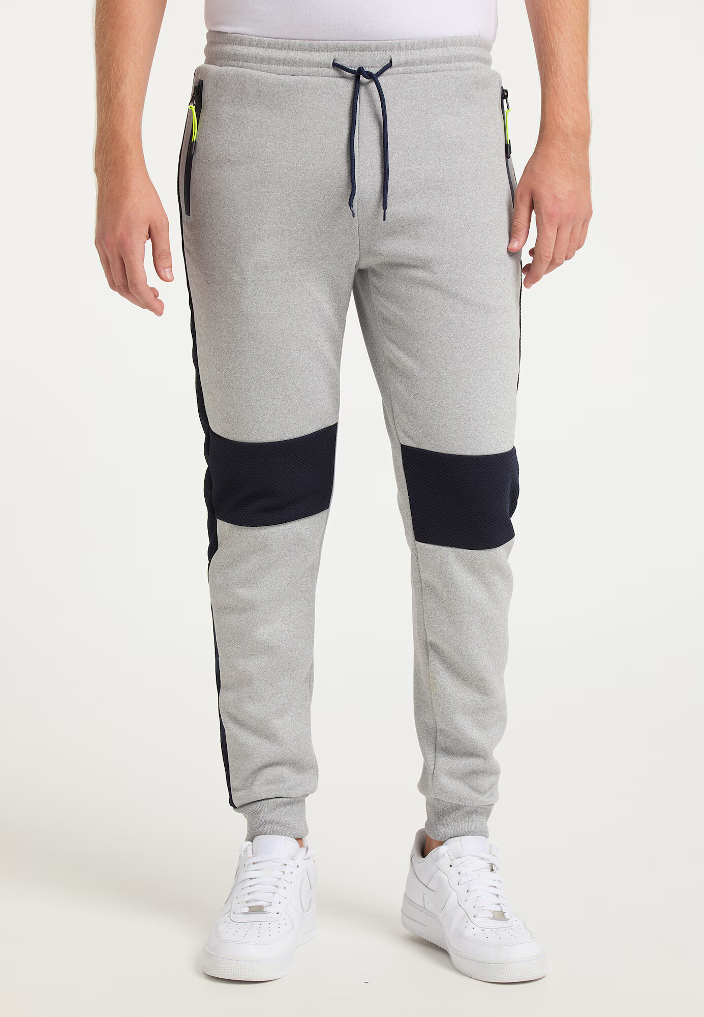 Mo SPORTS Pantaloni albastru noapte / gri amestecat - Pled.ro