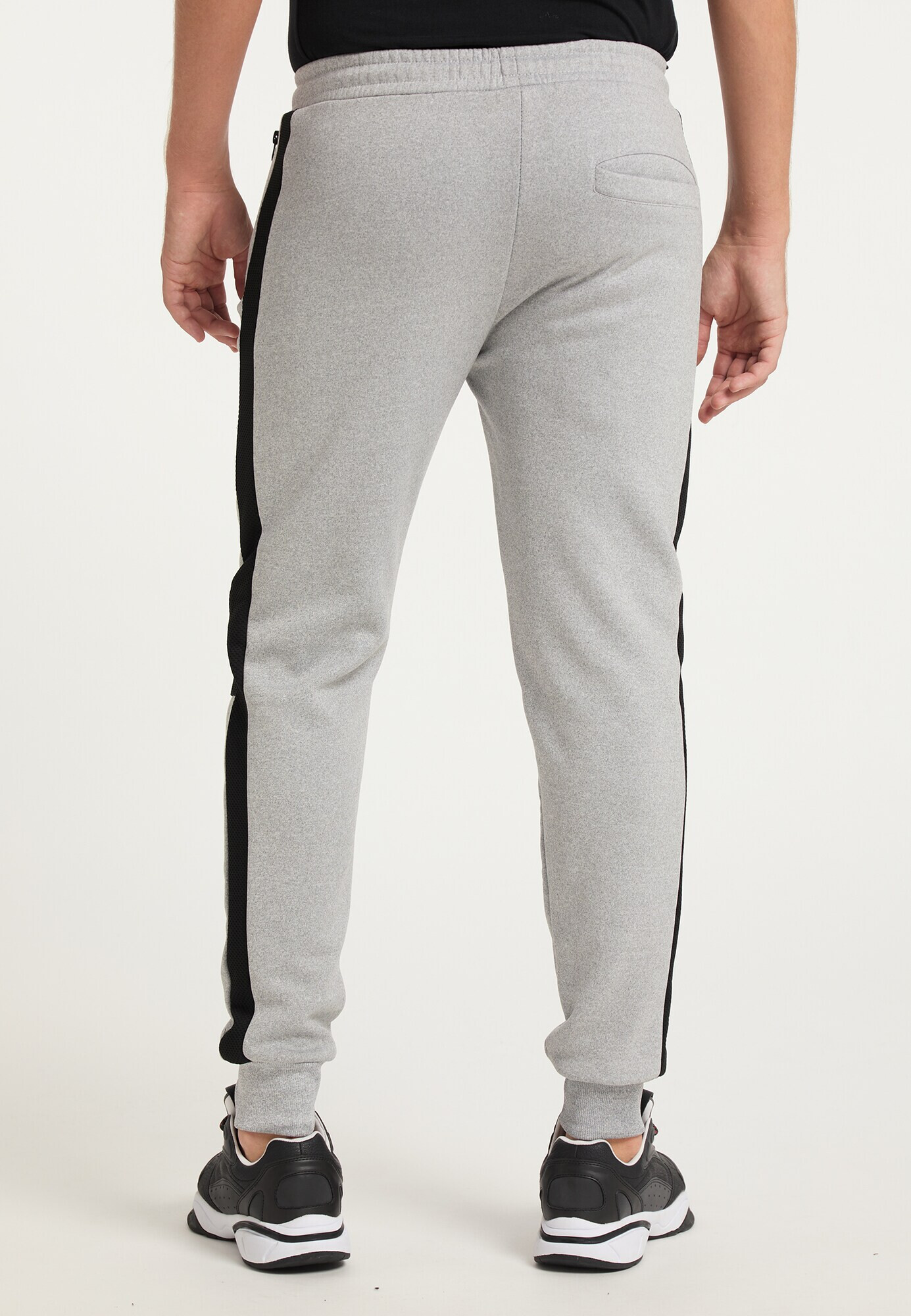 Mo SPORTS Pantaloni gri amestecat / negru - Pled.ro