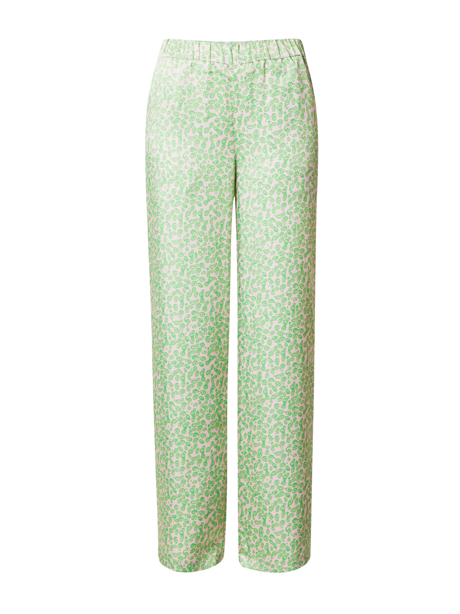 modström Pantaloni 'Clarke' verde deschis / alb murdar - Pled.ro