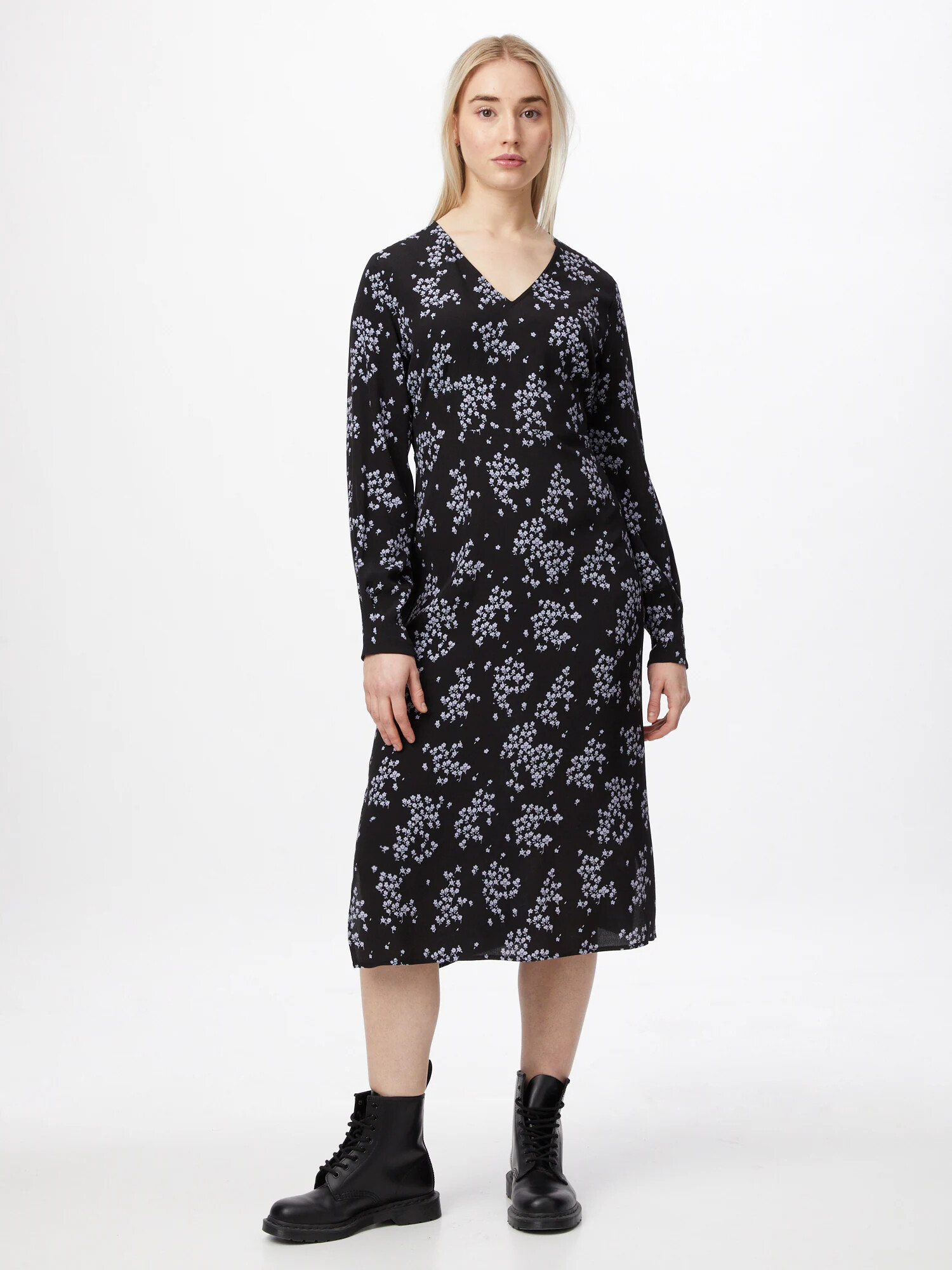 modström Rochie 'Hunch' negru / alb - Pled.ro