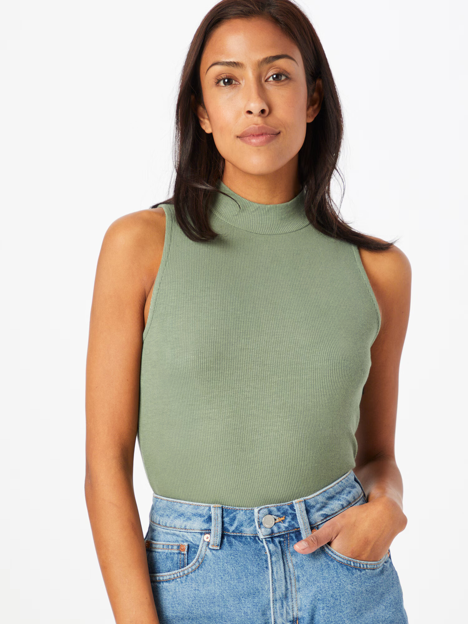 modström Top 'Krown' verde pastel - Pled.ro