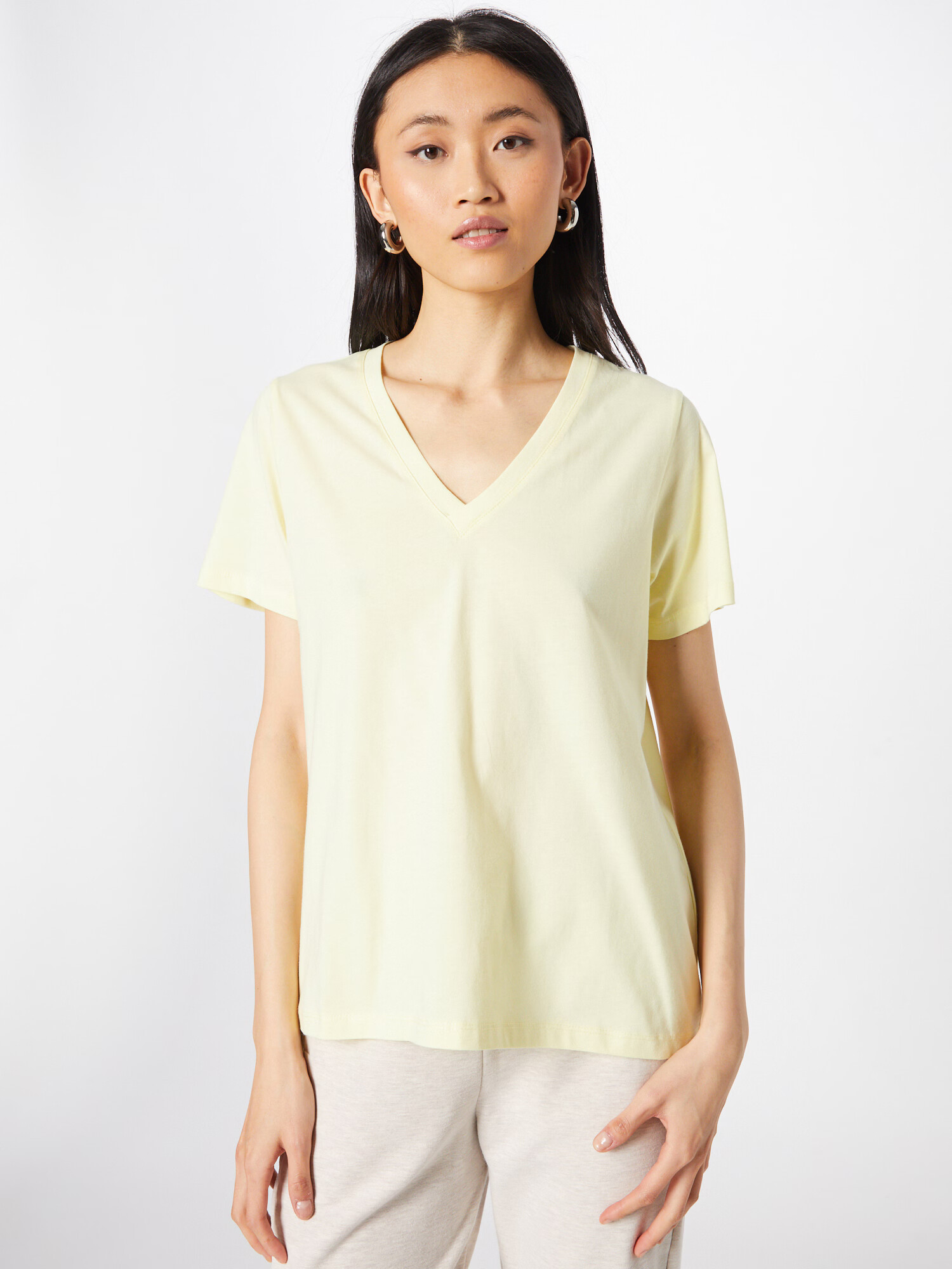 modström Tricou 'Pia' galben pastel - Pled.ro