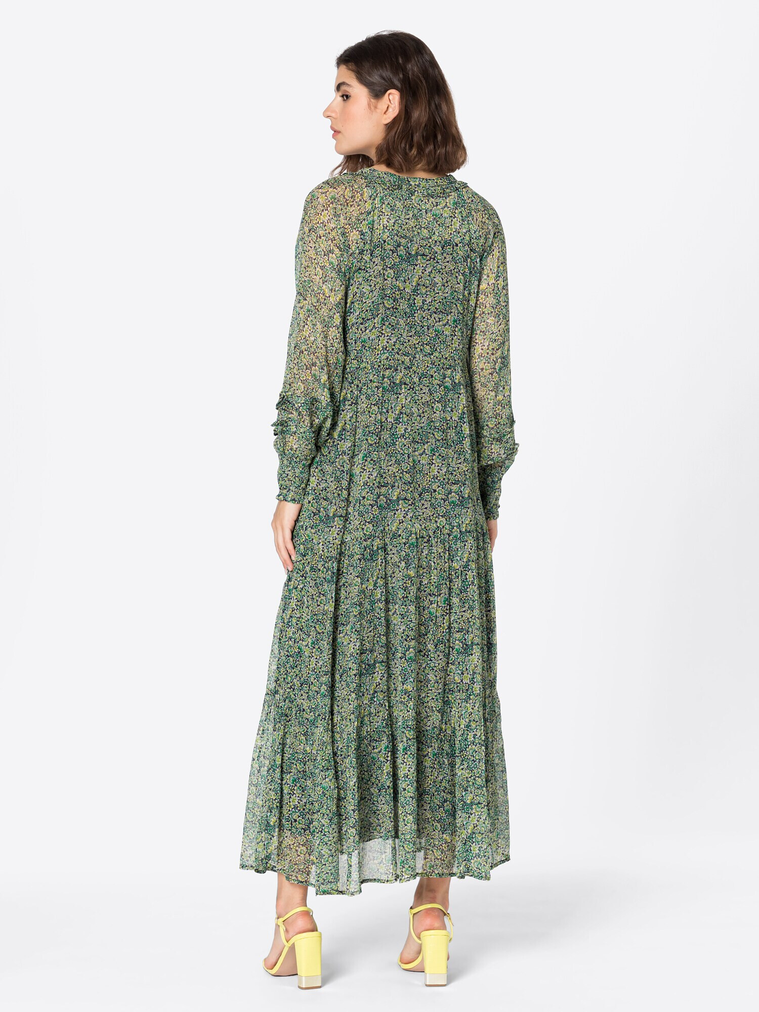 Moliin Copenhagen Rochie 'Havana' galben lămâie / verde / negru - Pled.ro