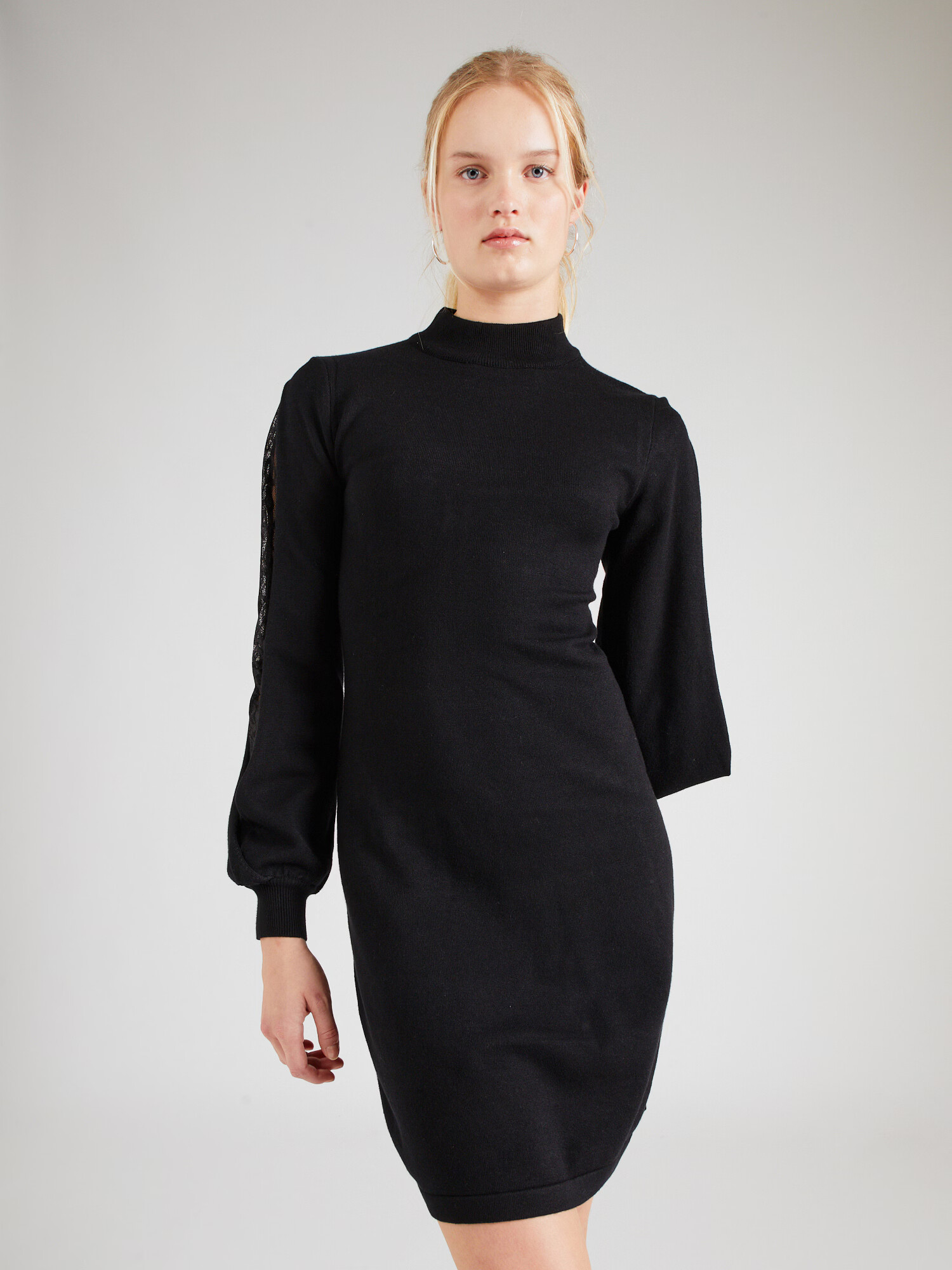 Molly BRACKEN Rochie tricotat negru - Pled.ro