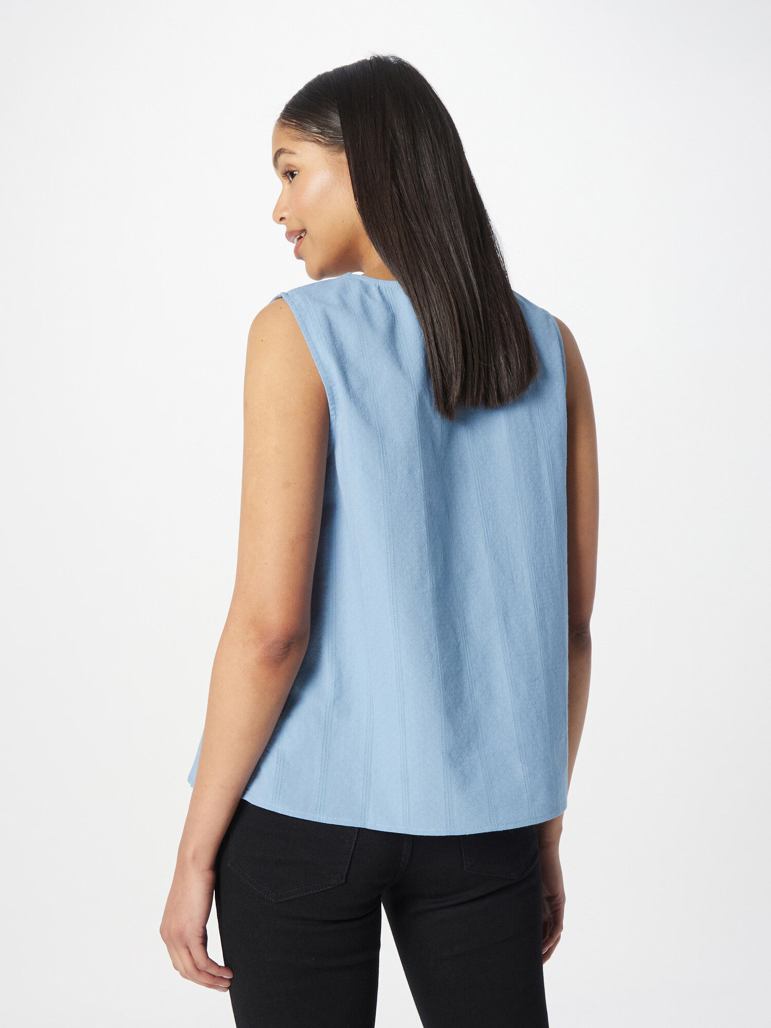 Molly BRACKEN Top albastru denim - Pled.ro