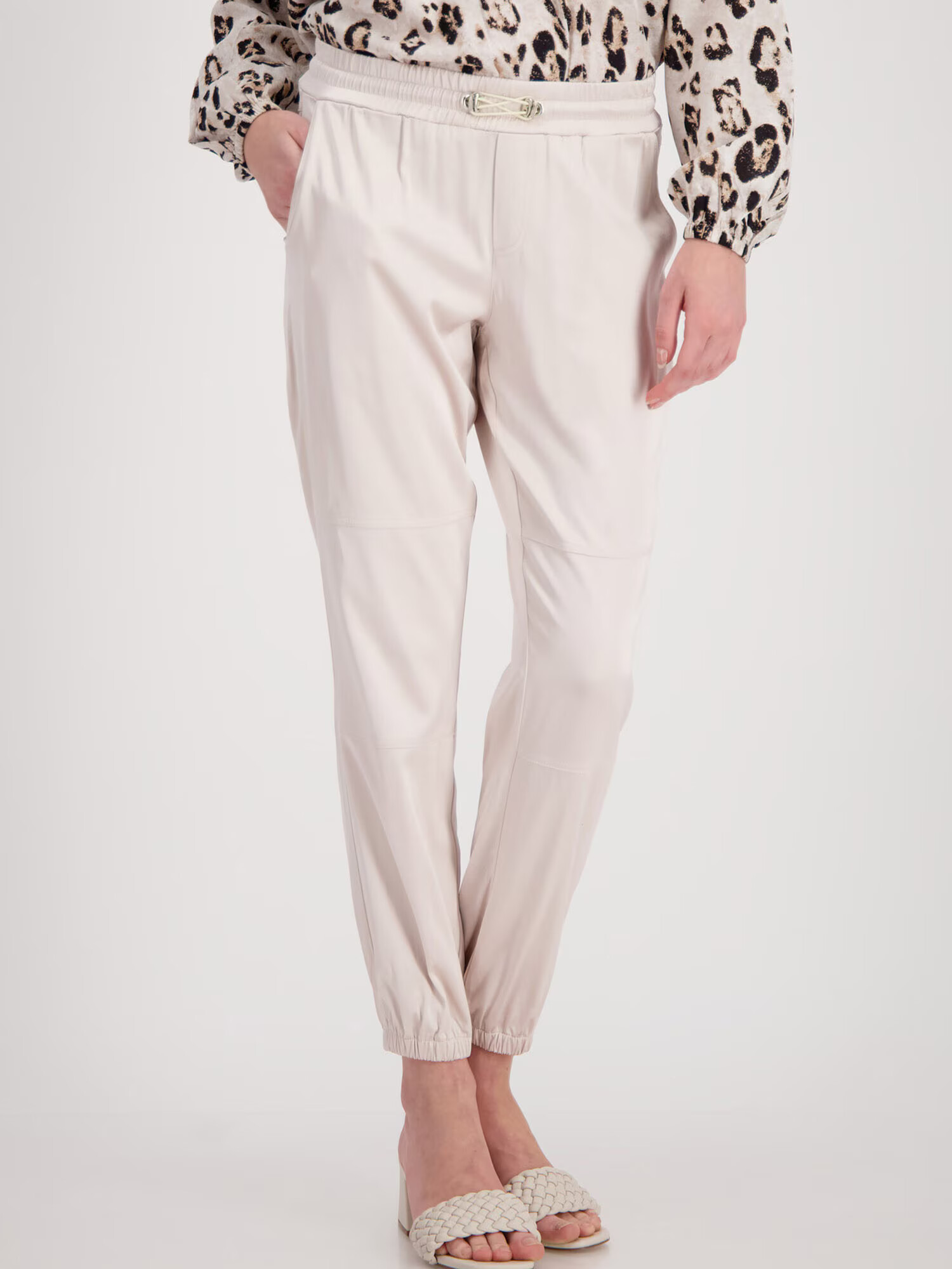 monari Pantaloni crem - Pled.ro