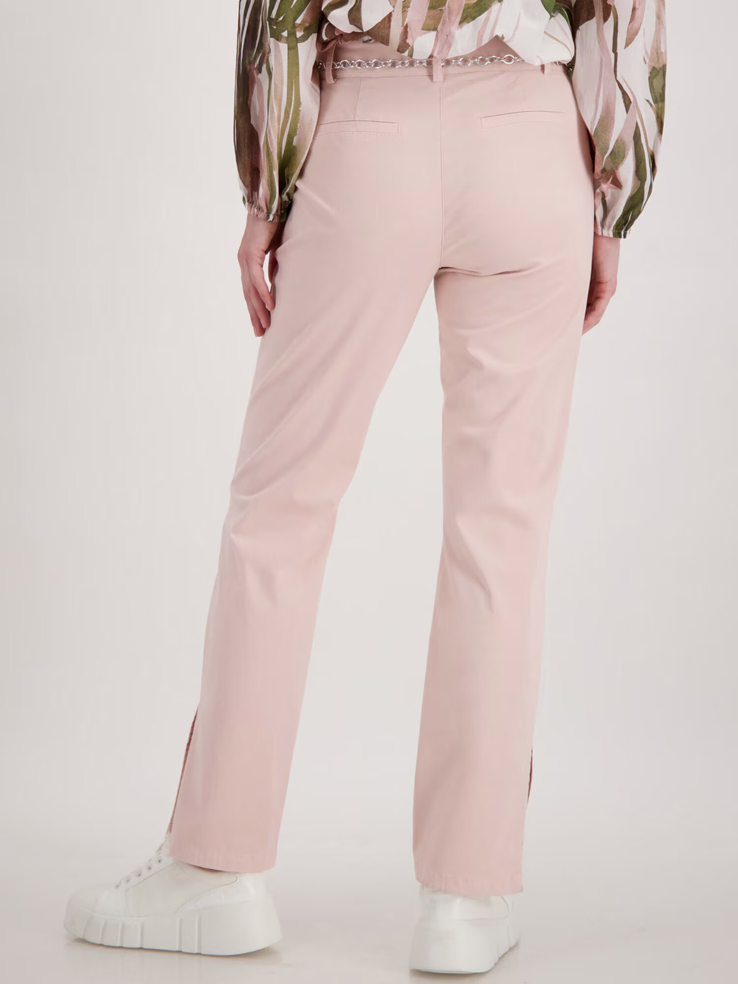 monari Pantaloni eleganți roz pastel - Pled.ro