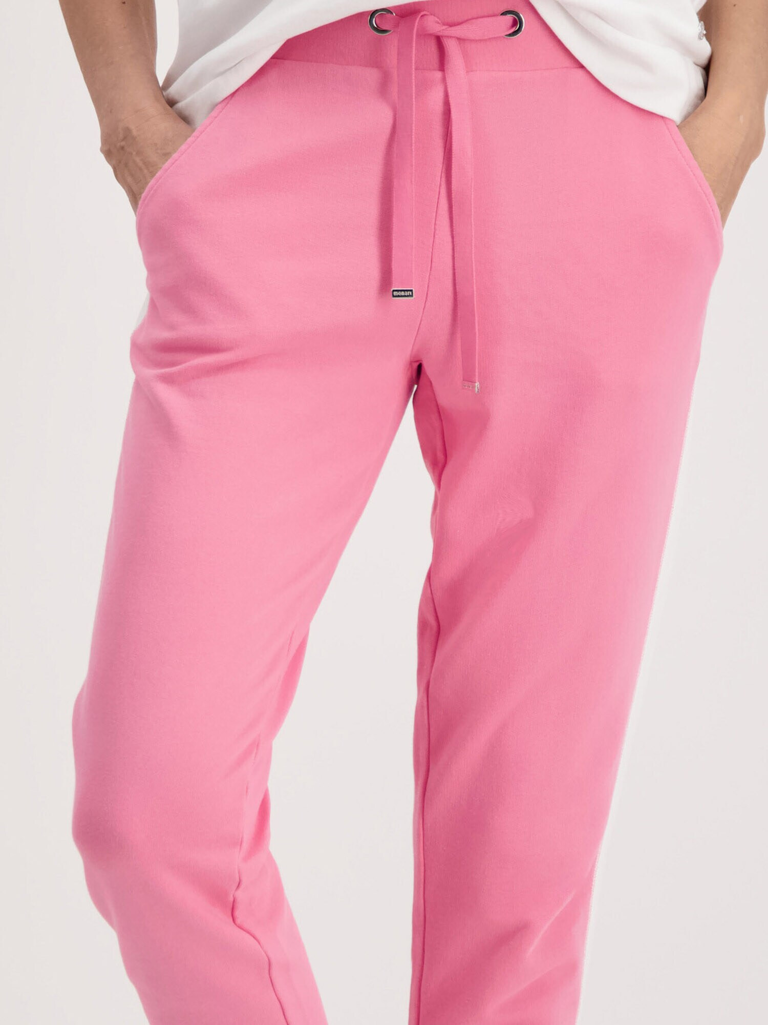 monari Pantaloni roz deschis / alb - Pled.ro