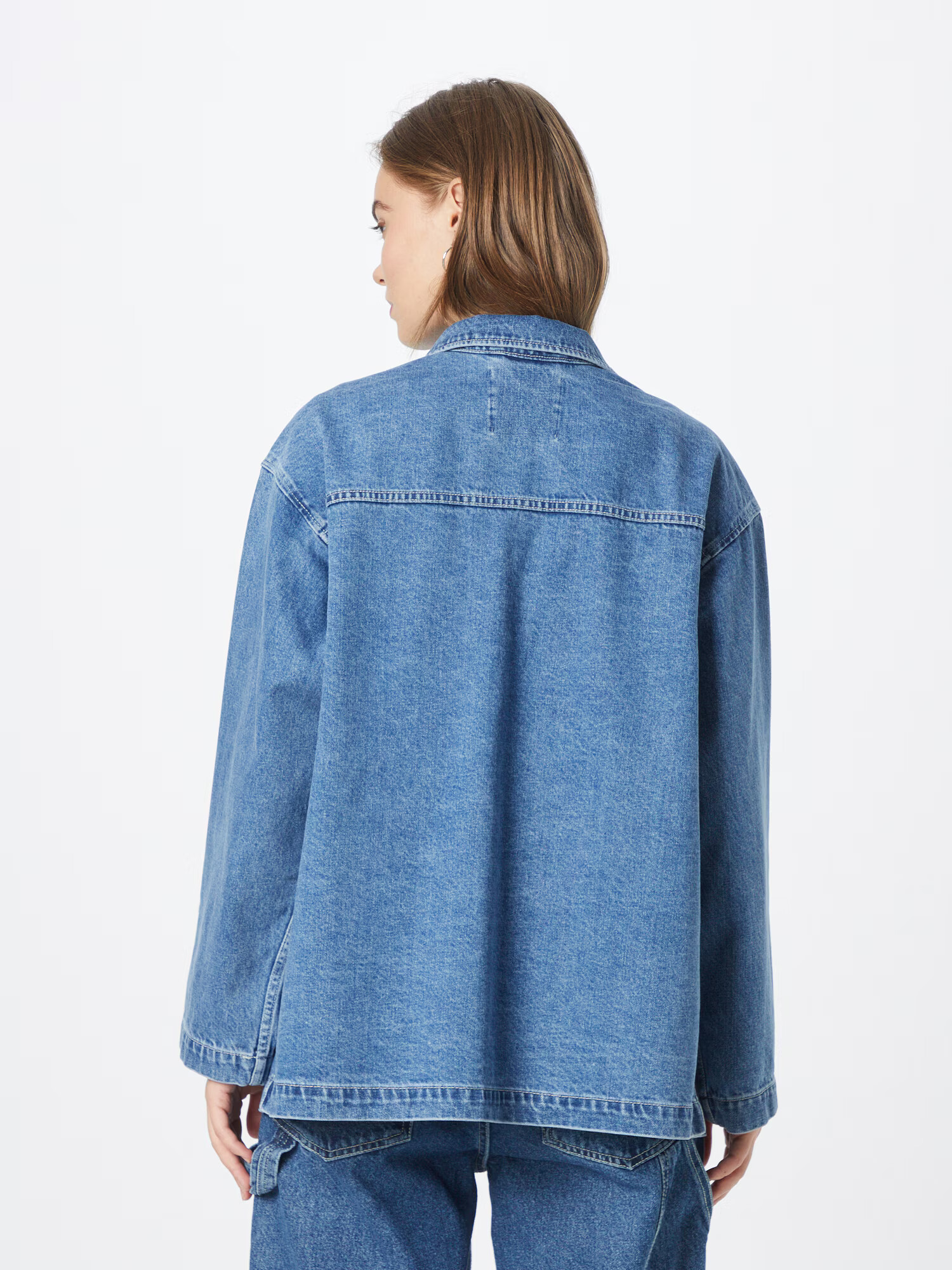 Monki Geacă de primăvară-toamnă albastru denim - Pled.ro