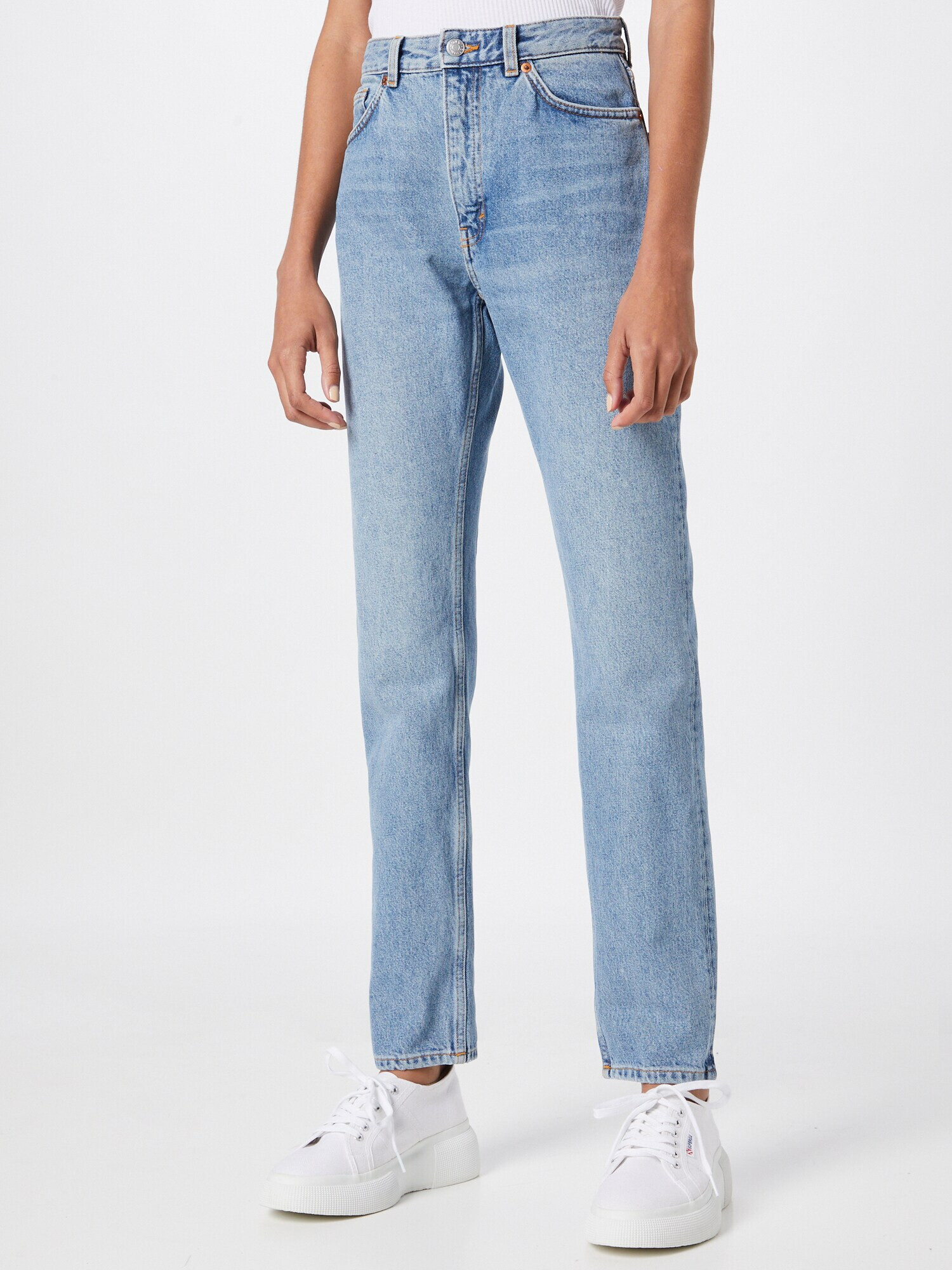 Monki Jeans albastru denim - Pled.ro