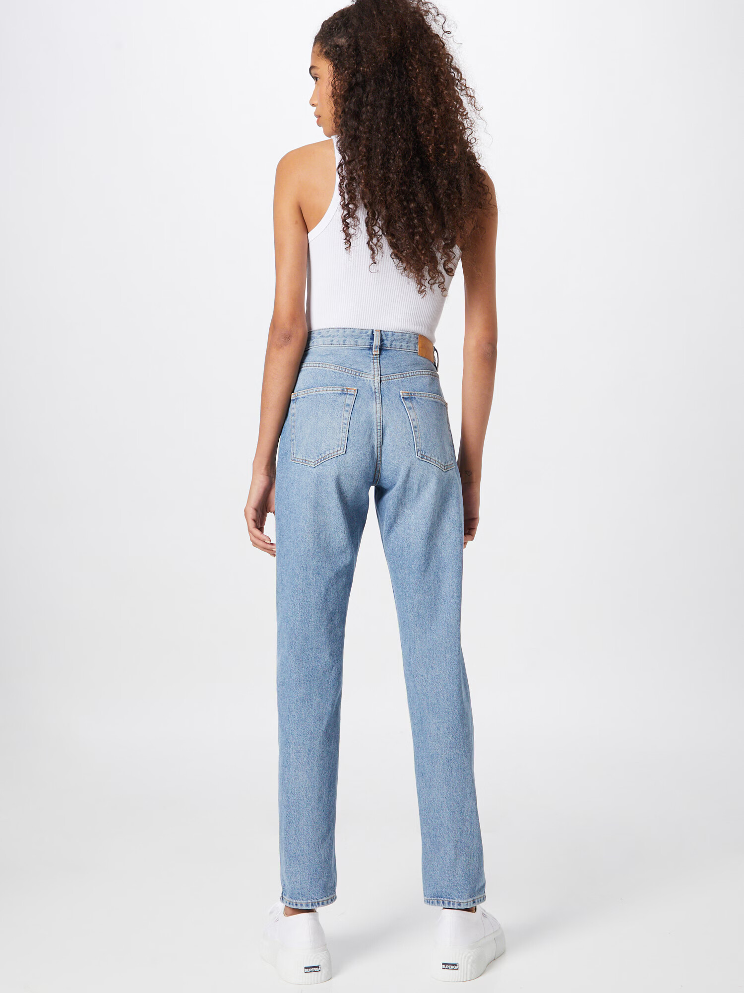 Monki Jeans albastru denim - Pled.ro