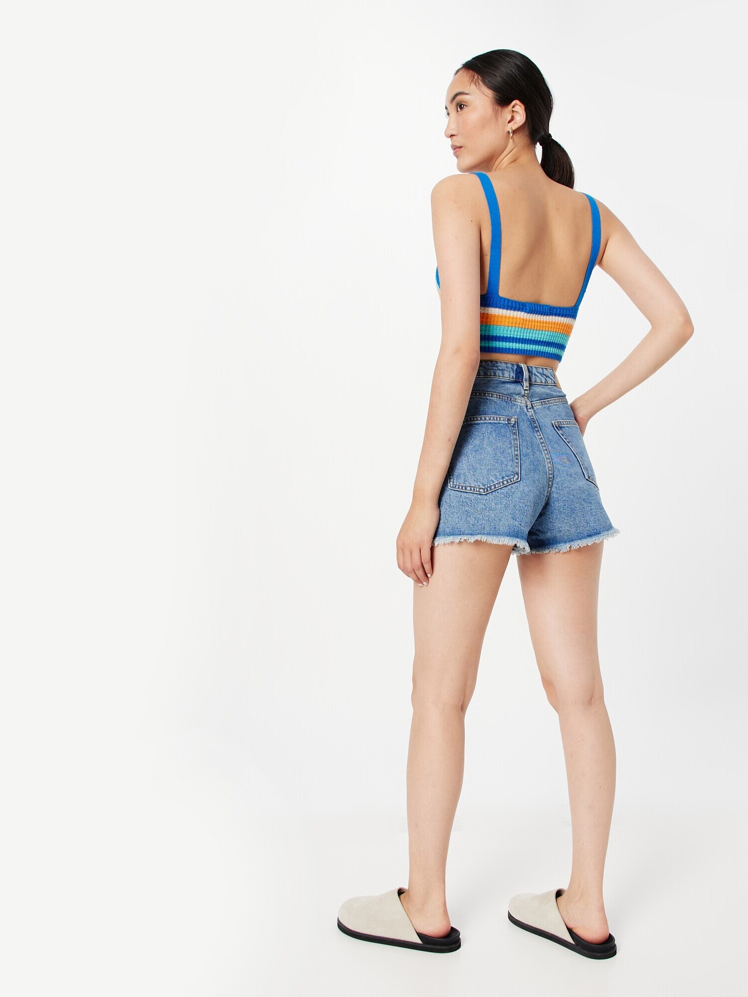 Monki Jeans albastru denim - Pled.ro