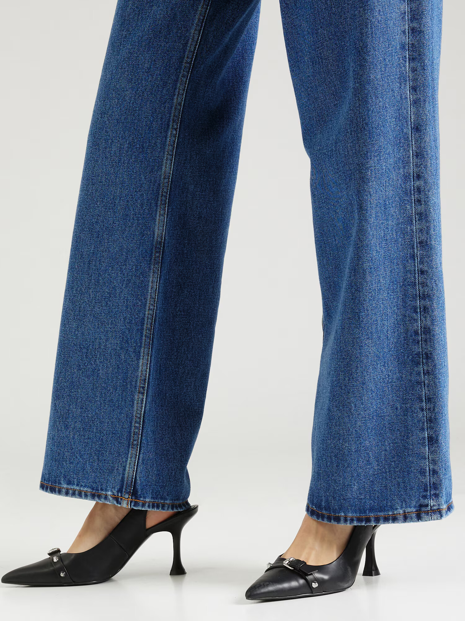 Monki Jeans albastru denim - Pled.ro