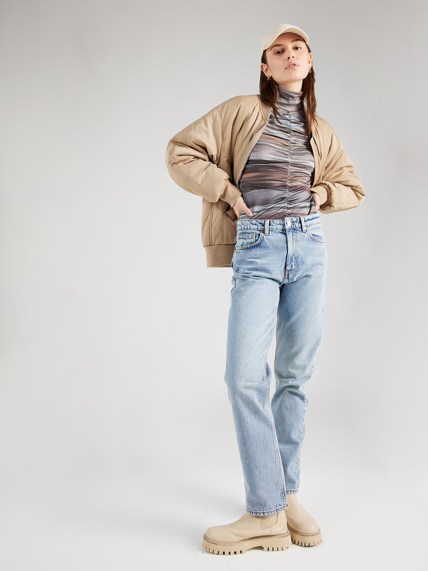 Monki Jeans albastru denim - Pled.ro