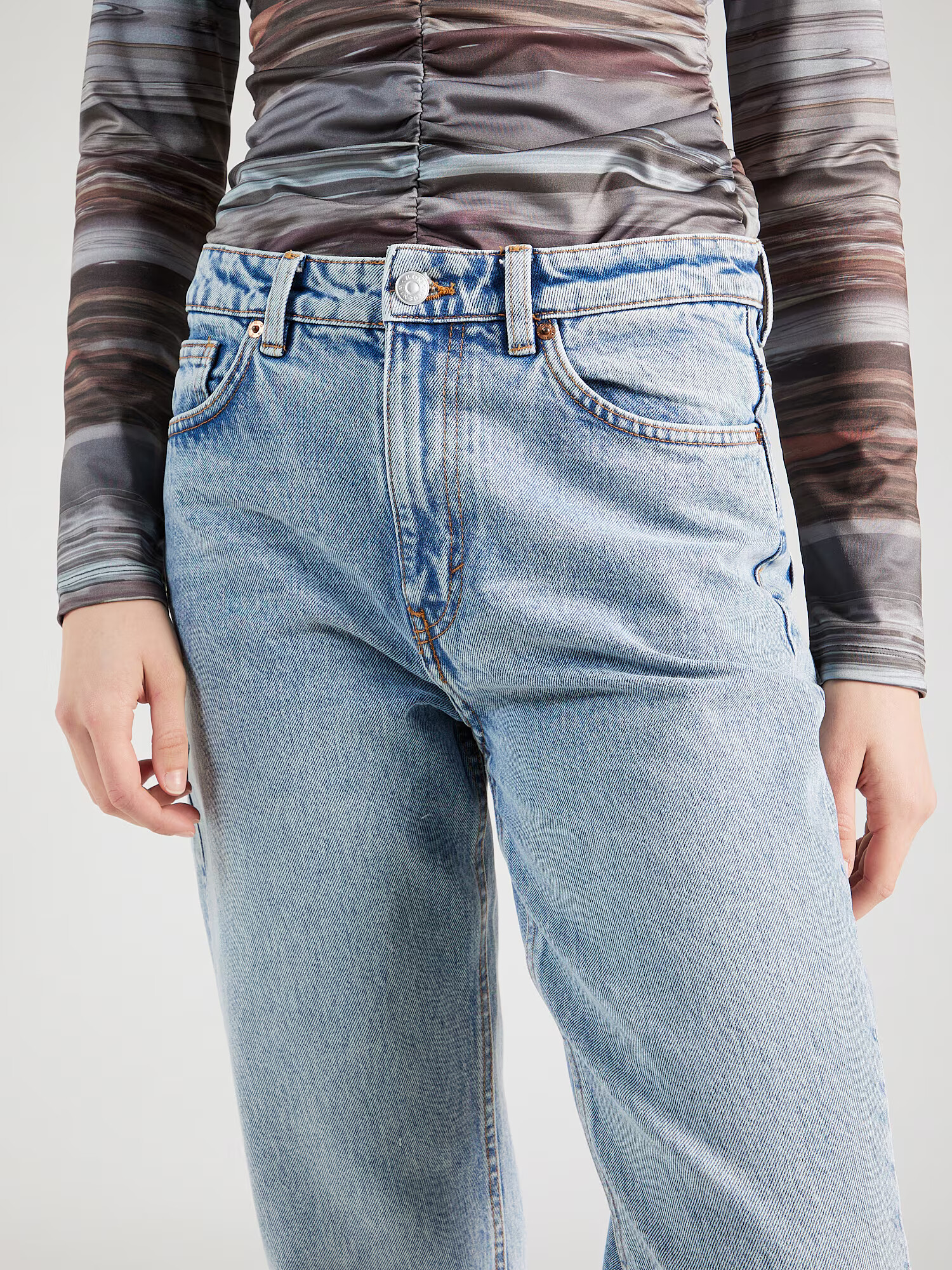 Monki Jeans albastru denim - Pled.ro