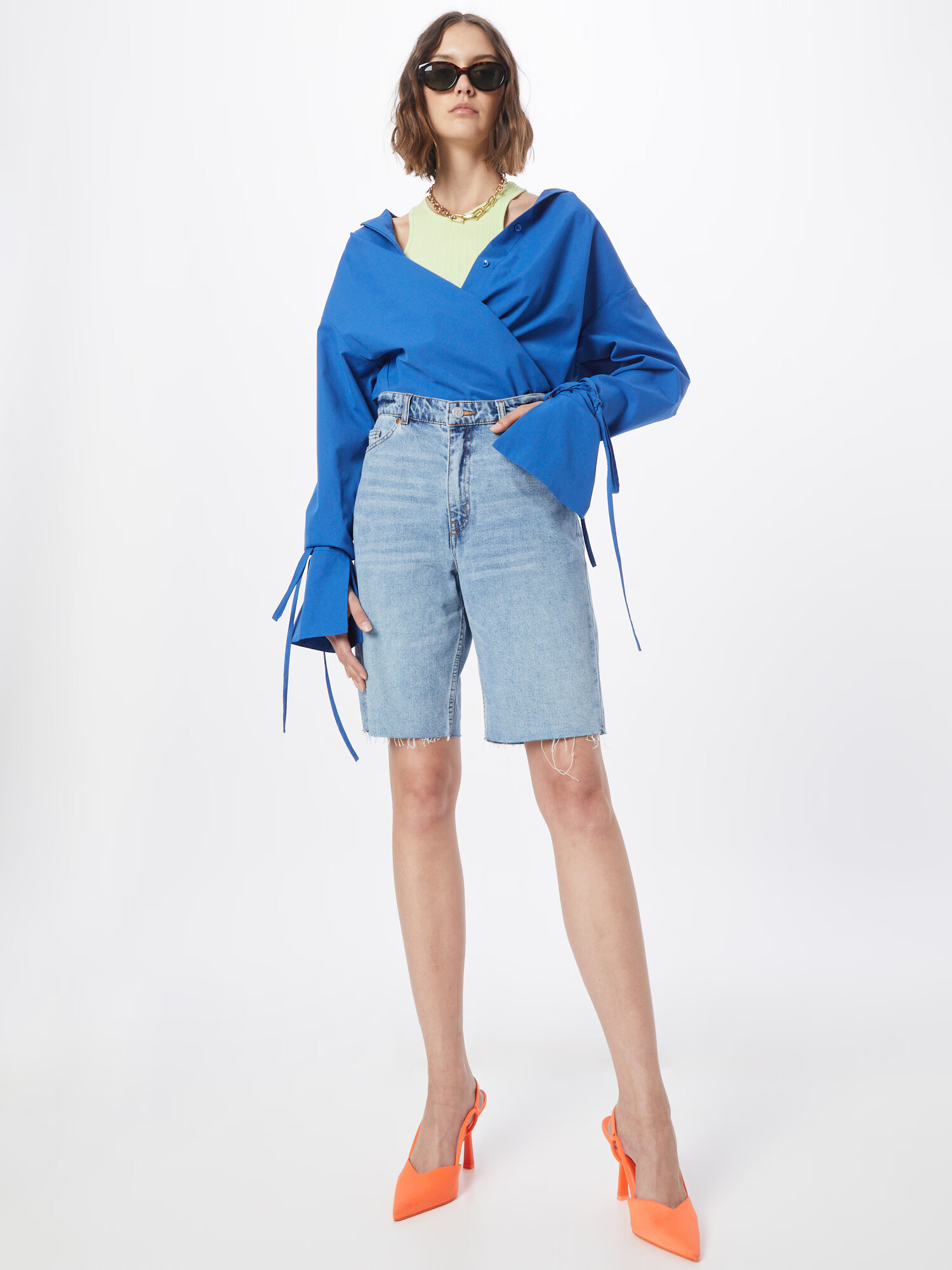 Monki Jeans albastru - Pled.ro