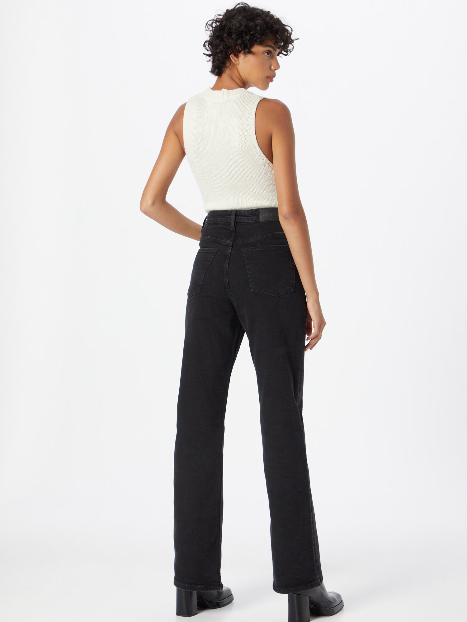 Monki Jeans negru denim - Pled.ro