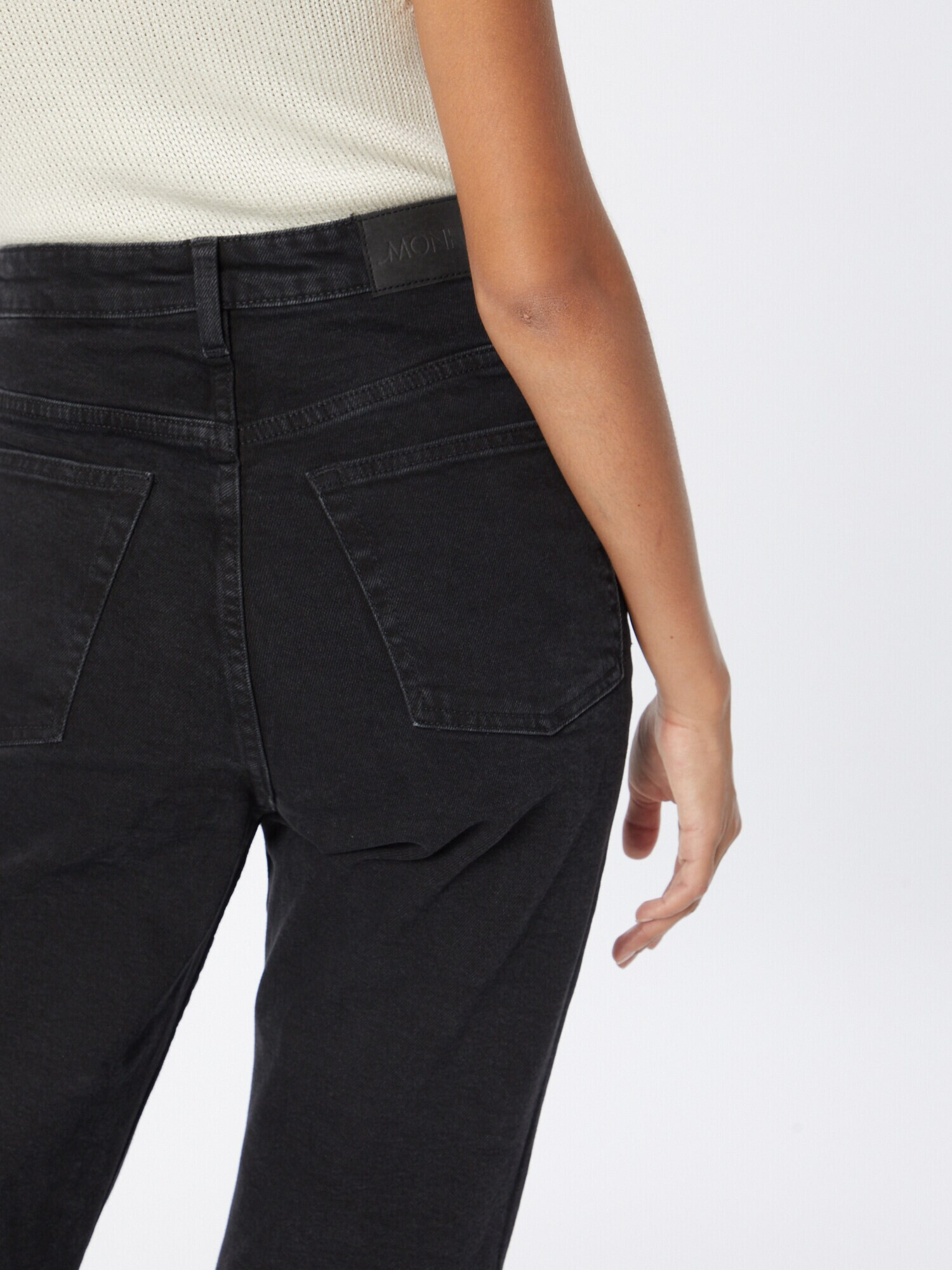 Monki Jeans negru denim - Pled.ro