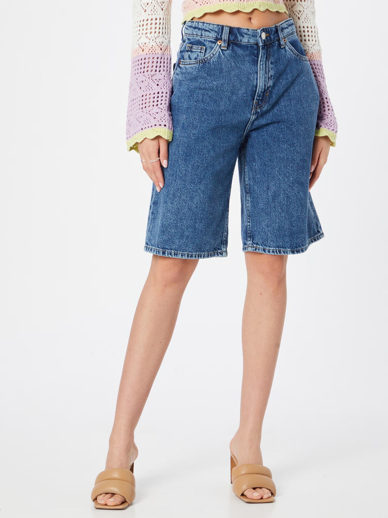 Monki Jeans albastru denim - Pled.ro